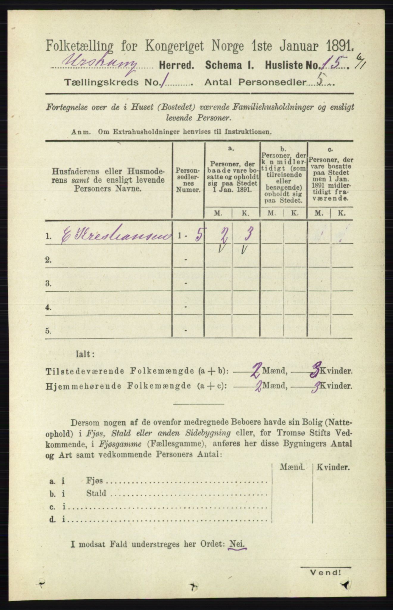 RA, Folketelling 1891 for 0224 Aurskog herred, 1891, s. 44