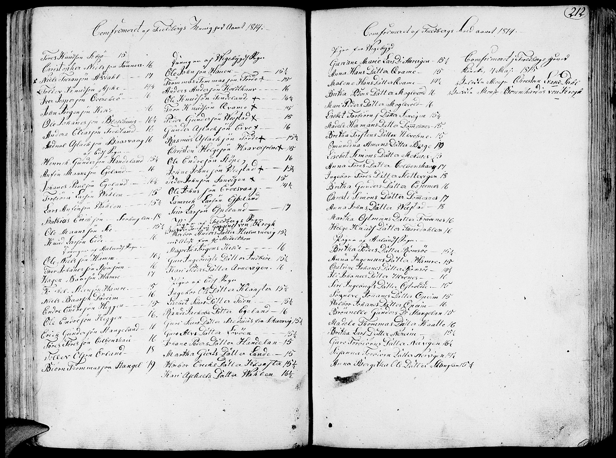 Fjelberg sokneprestembete, SAB/A-75201/H/Haa: Ministerialbok nr. A 3, 1788-1815, s. 212