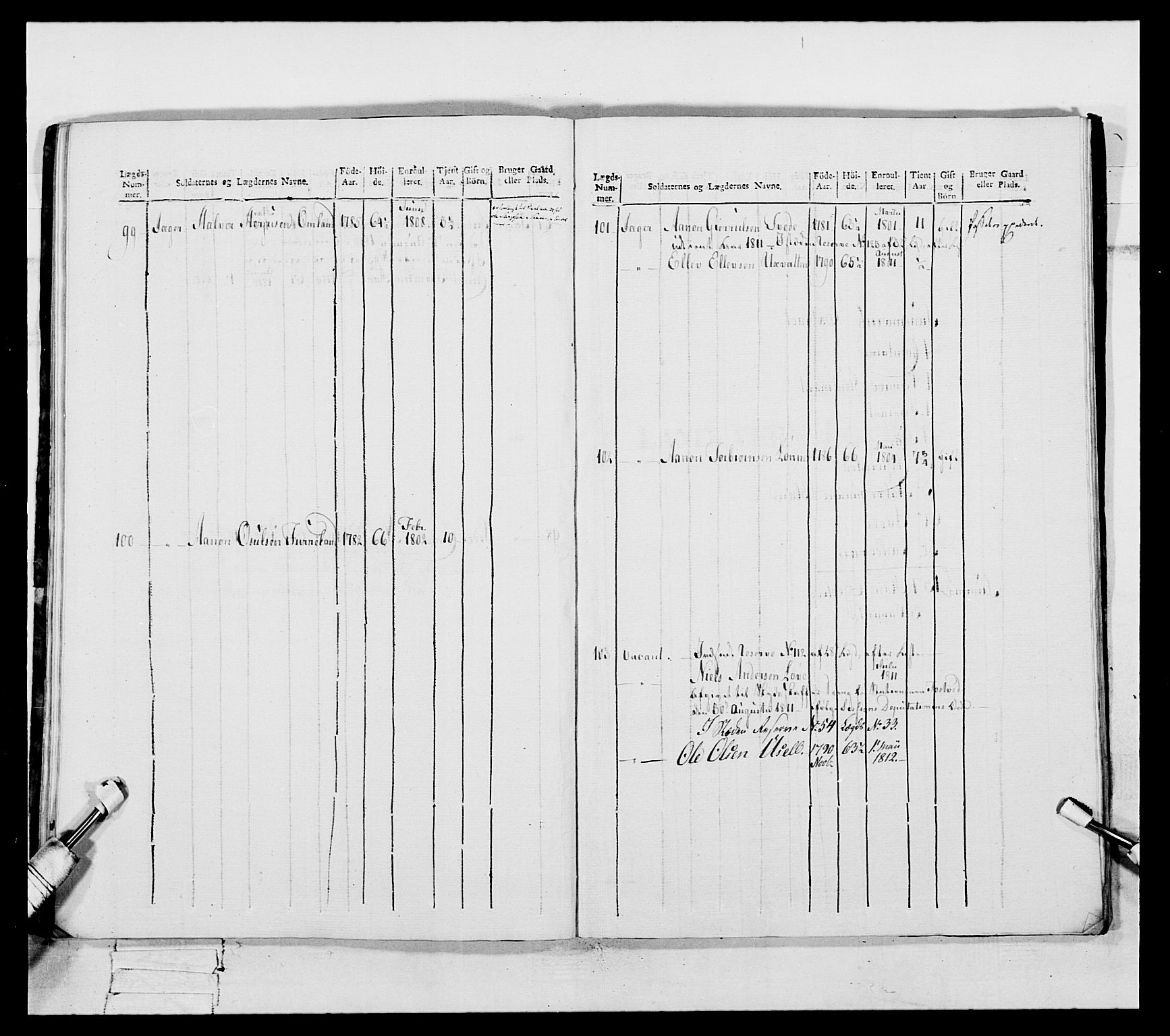 Generalitets- og kommissariatskollegiet, Det kongelige norske kommissariatskollegium, AV/RA-EA-5420/E/Eh/L0112: Vesterlenske nasjonale infanteriregiment, 1812, s. 494