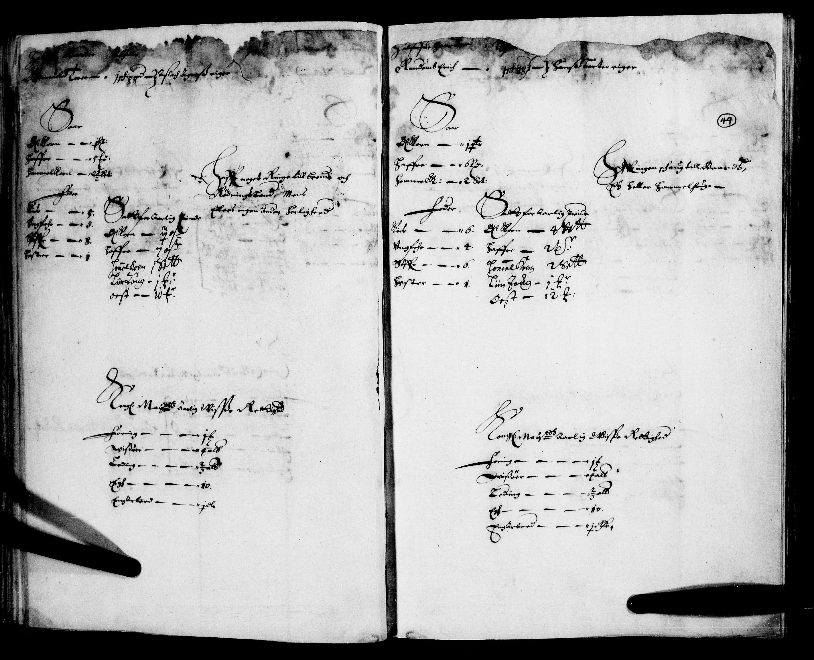 Rentekammeret inntil 1814, Realistisk ordnet avdeling, AV/RA-EA-4070/N/Nb/Nba/L0007: Nedre Romerike fogderi, 1. del, 1666, s. 43b-44a