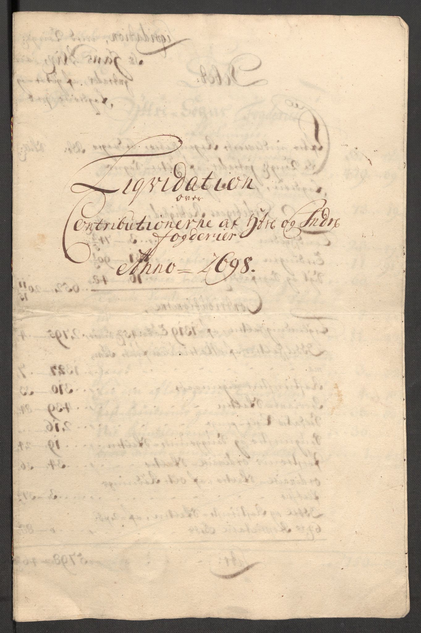 Rentekammeret inntil 1814, Reviderte regnskaper, Fogderegnskap, RA/EA-4092/R52/L3310: Fogderegnskap Sogn, 1698-1699, s. 282