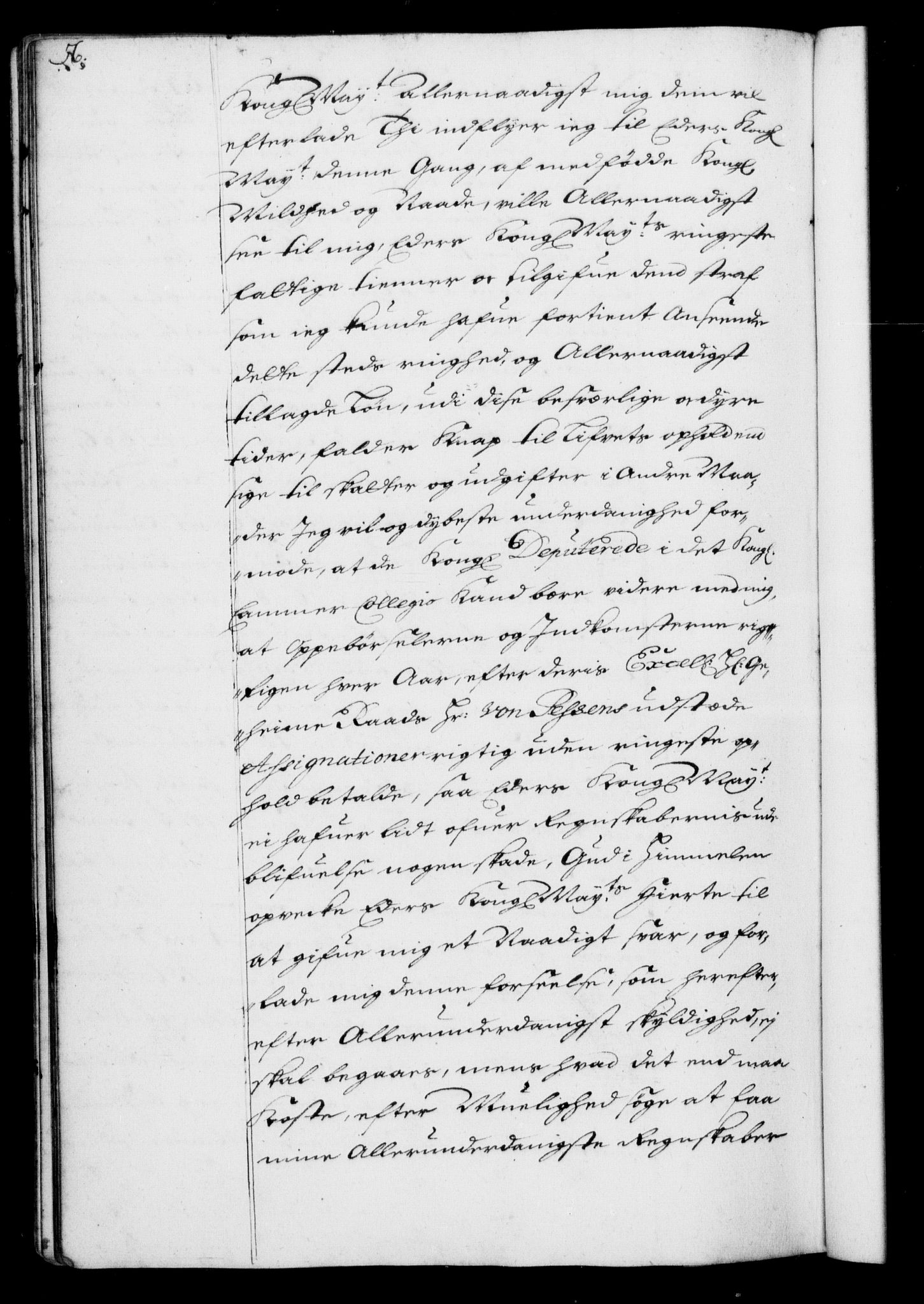 Rentekammeret, Kammerkanselliet, RA/EA-3111/G/Gf/Gfa/L0001: Resolusjonsprotokoll med register (merket RK 52.1), 1695-1706, s. 56