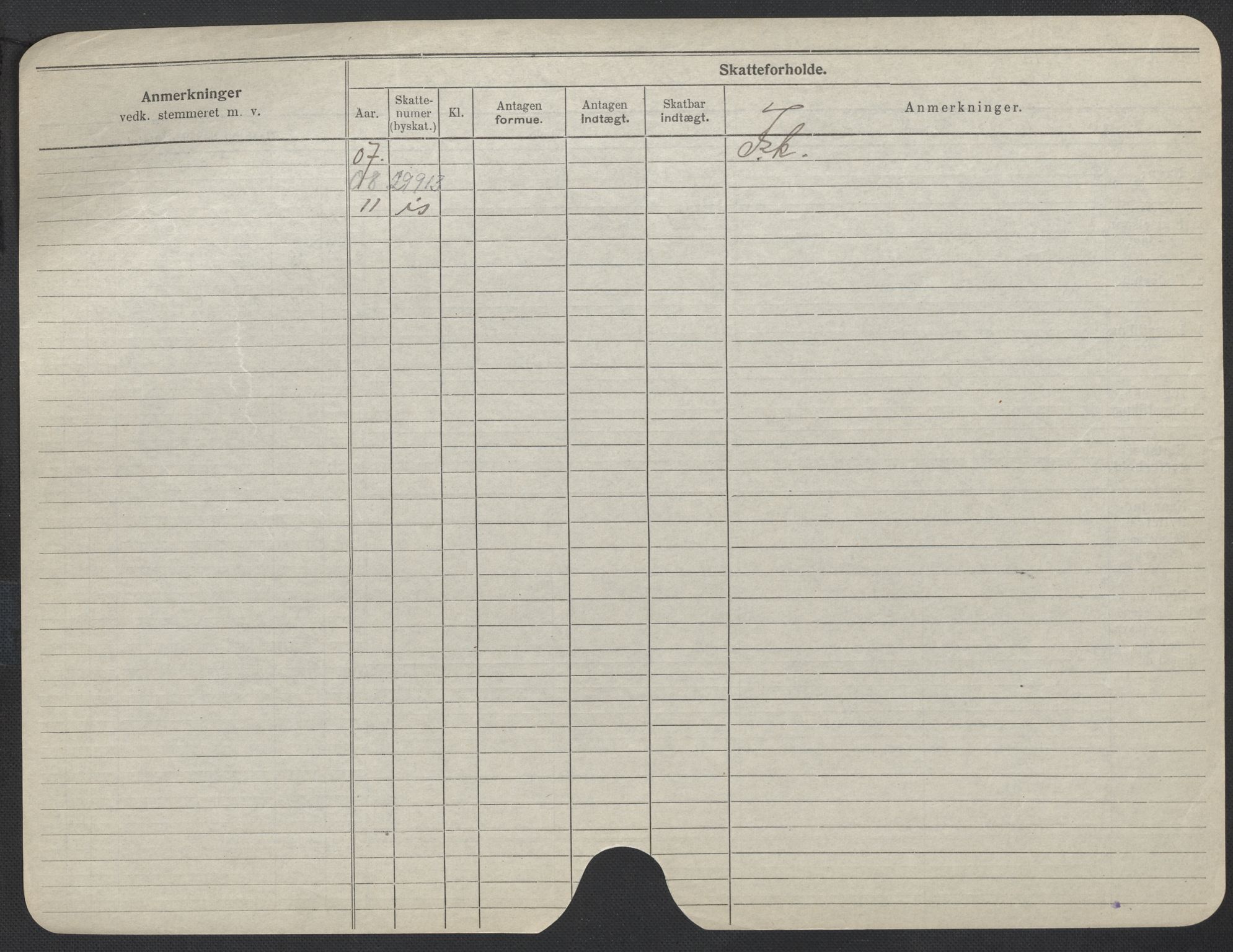 Oslo folkeregister, Registerkort, AV/SAO-A-11715/F/Fa/Fac/L0017: Kvinner, 1906-1914, s. 595b