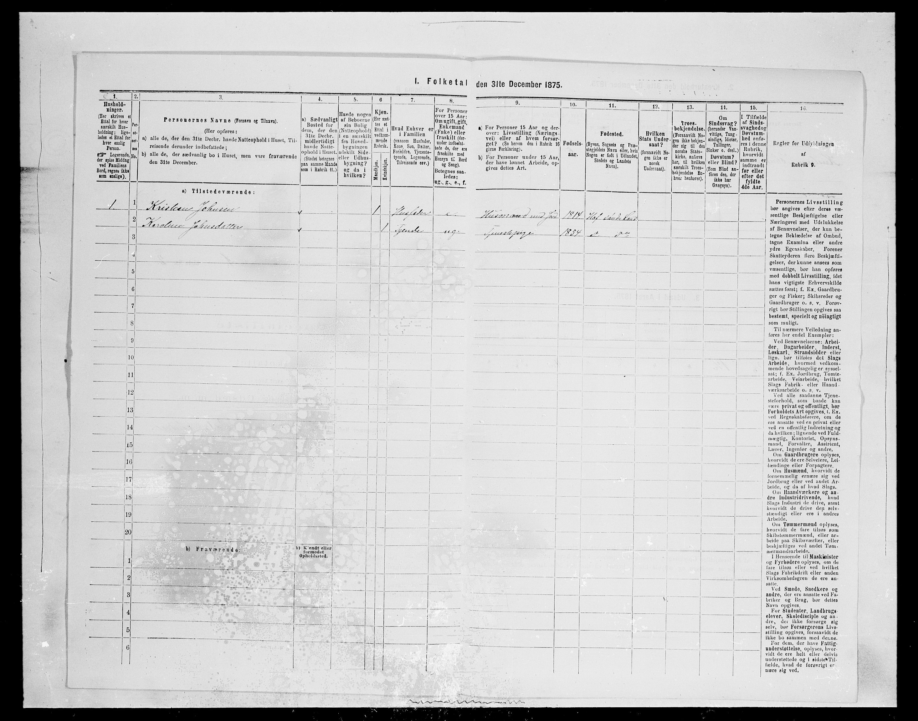 SAH, Folketelling 1875 for 0536P Søndre Land prestegjeld, 1875, s. 89