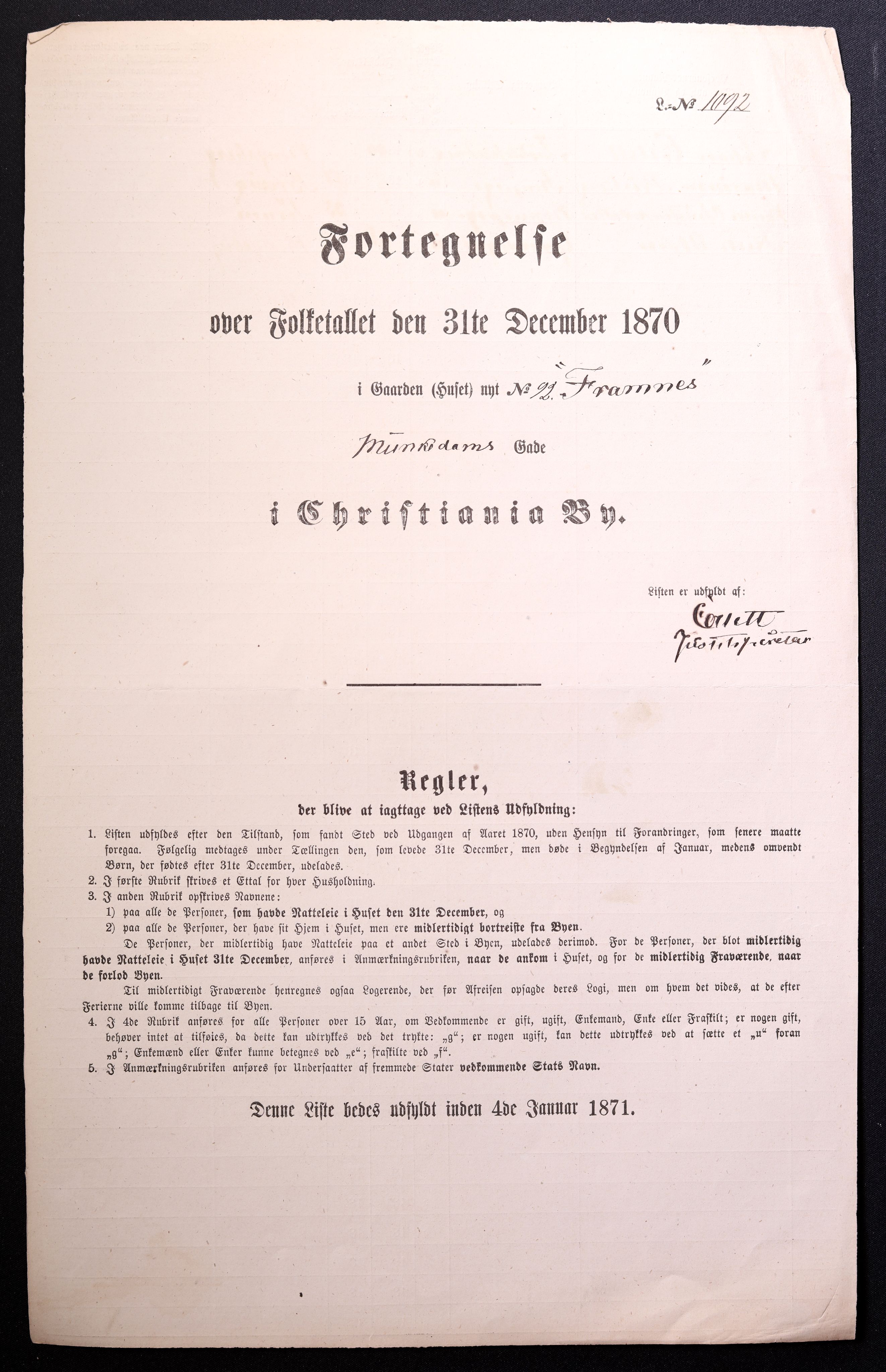 RA, Folketelling 1870 for 0301 Kristiania kjøpstad, 1870, s. 2368