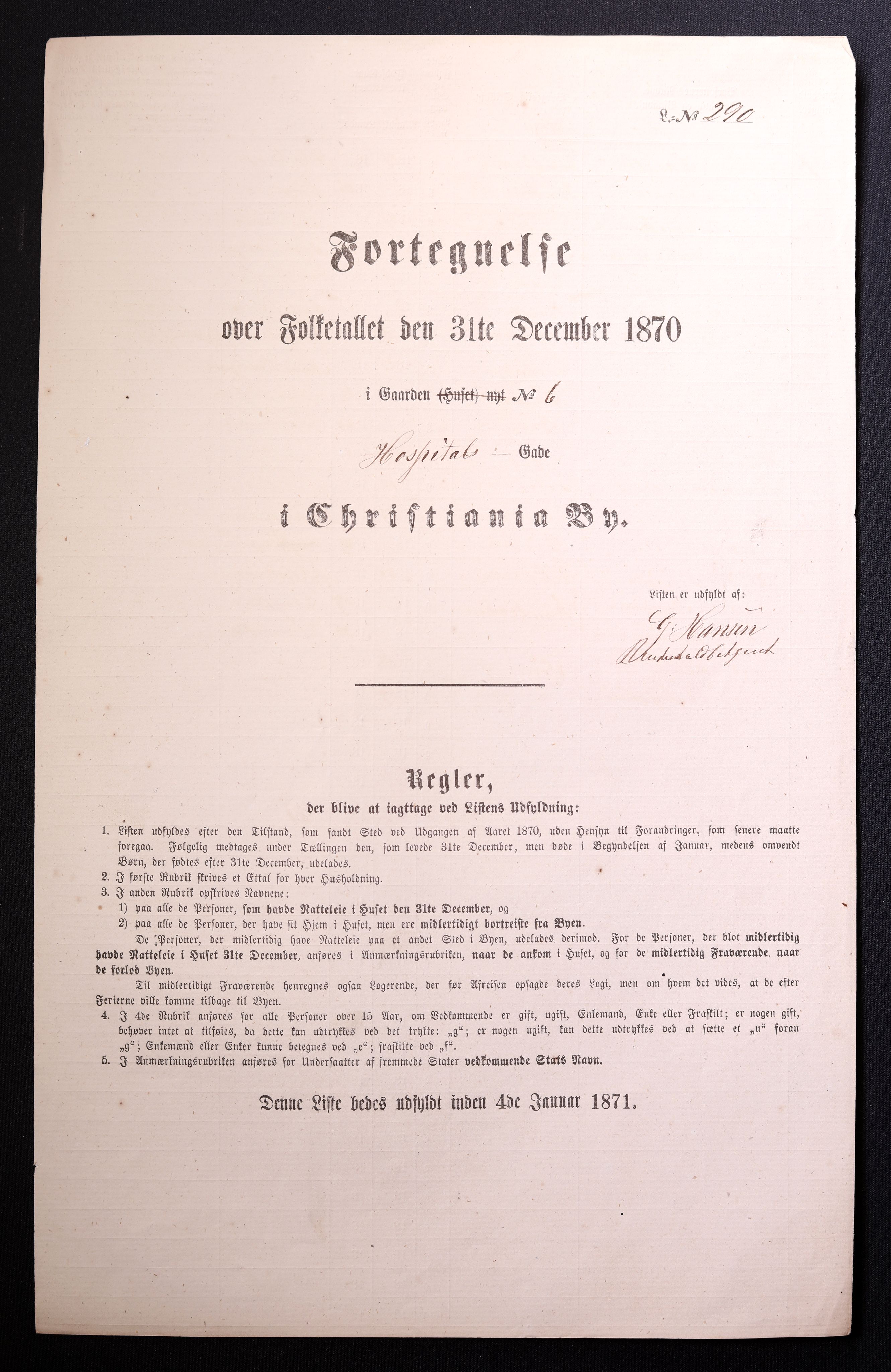 RA, Folketelling 1870 for 0301 Kristiania kjøpstad, 1870, s. 1331