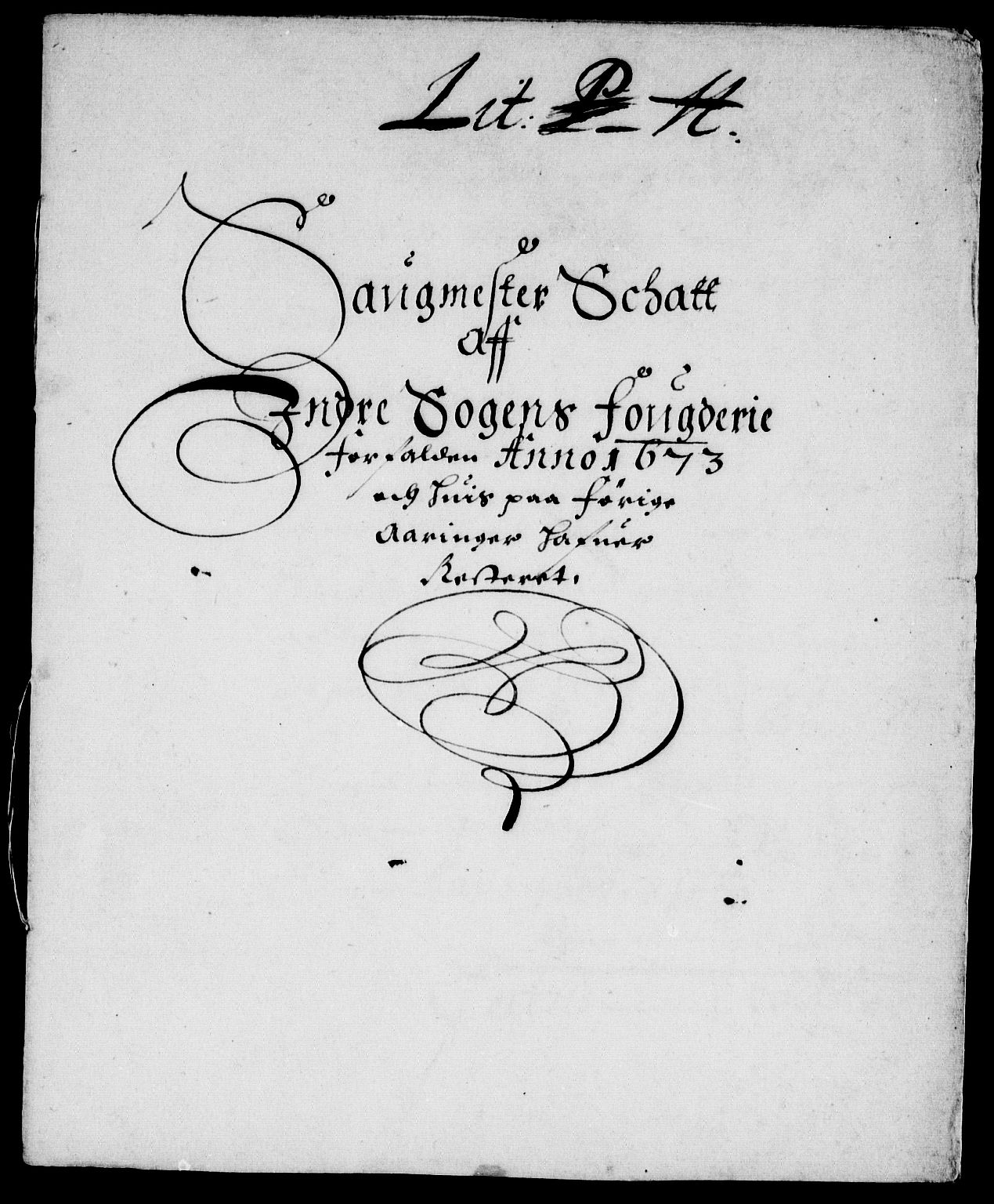 Rentekammeret inntil 1814, Reviderte regnskaper, Stiftamtstueregnskaper, Bergen stiftamt, AV/RA-EA-6043/R/Rc/L0037: Bergen stiftamt, 1673