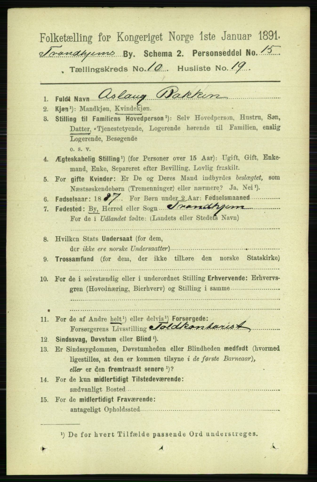 RA, Folketelling 1891 for 1601 Trondheim kjøpstad, 1891, s. 8647