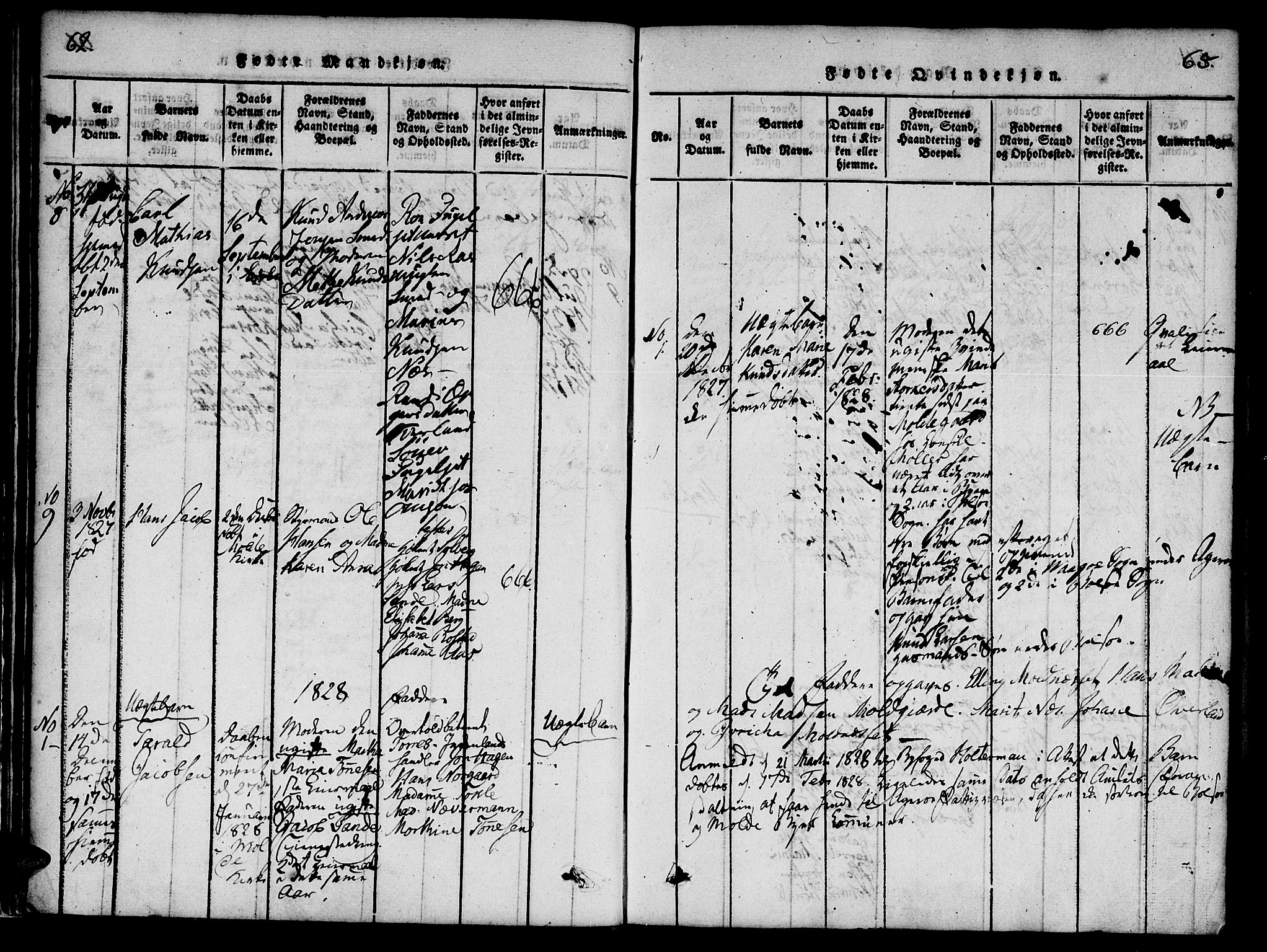 Ministerialprotokoller, klokkerbøker og fødselsregistre - Møre og Romsdal, AV/SAT-A-1454/558/L0688: Ministerialbok nr. 558A02, 1818-1843, s. 62-63