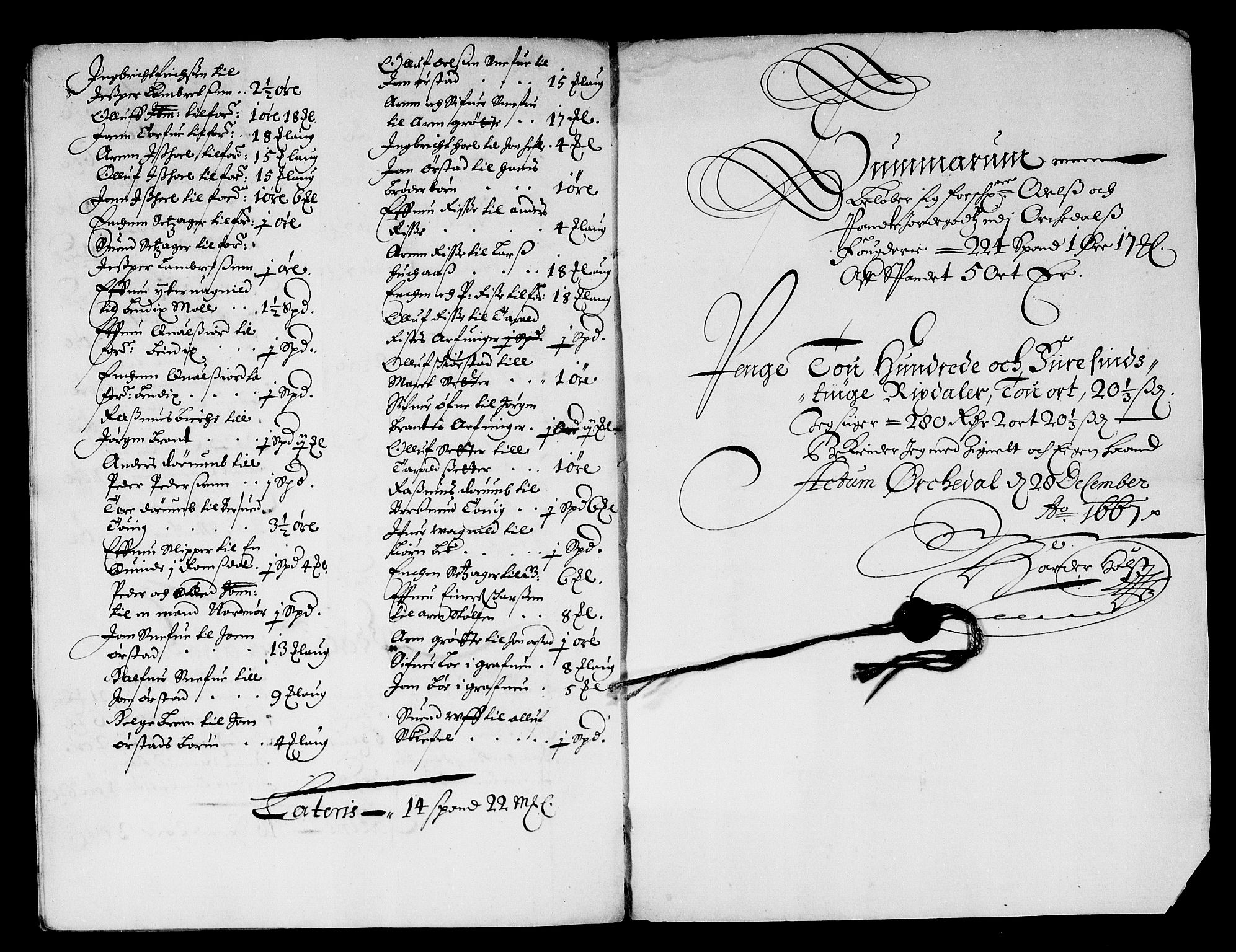 Rentekammeret inntil 1814, Reviderte regnskaper, Stiftamtstueregnskaper, Trondheim stiftamt og Nordland amt, AV/RA-EA-6044/R/Rd/L0021: Trondheim stiftamt, 1667