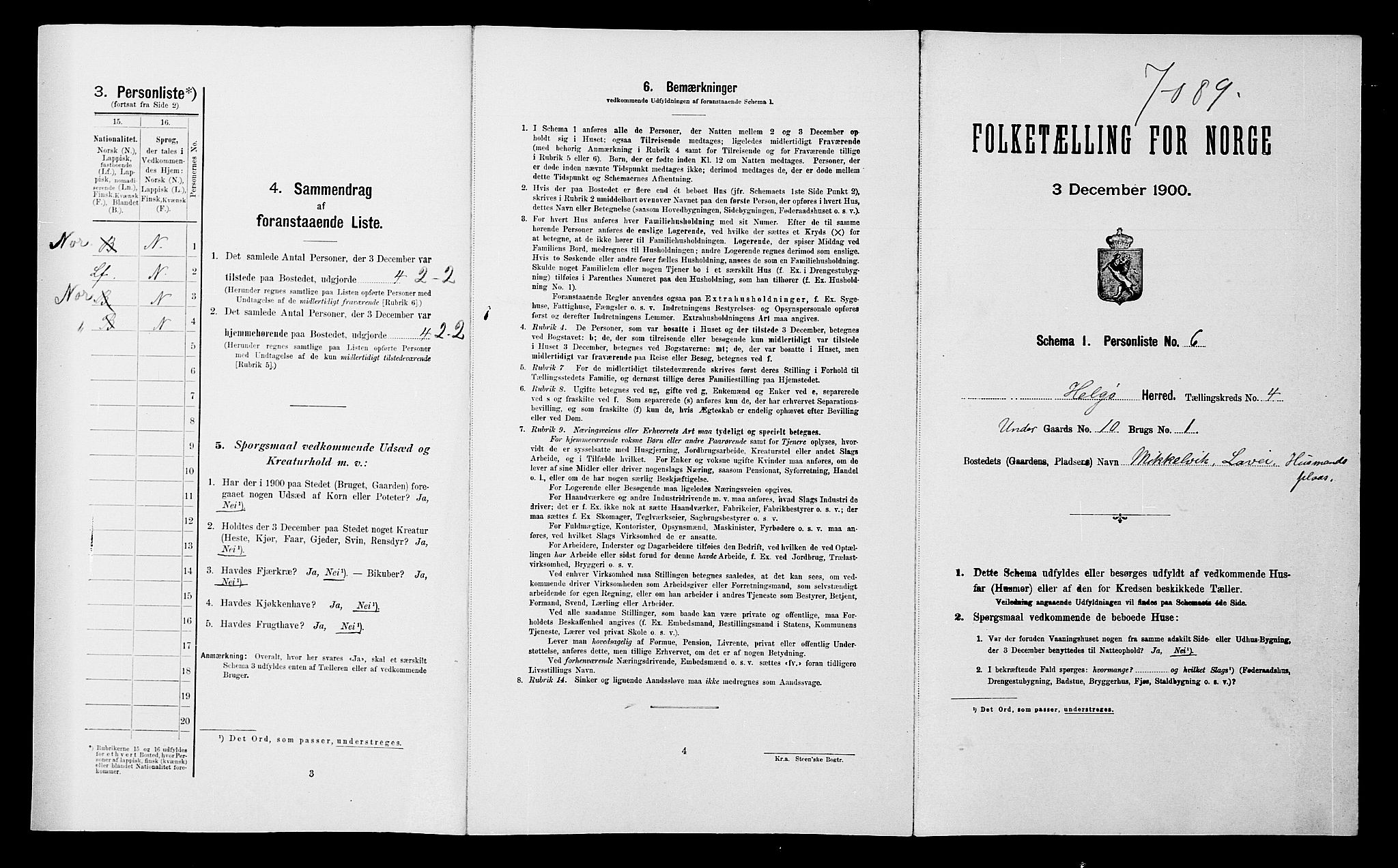 SATØ, Folketelling 1900 for 1935 Helgøy herred, 1900, s. 236