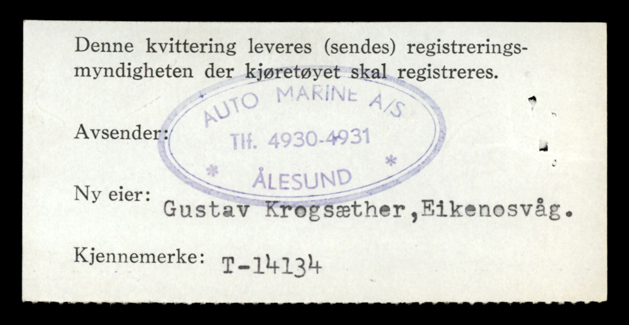 Møre og Romsdal vegkontor - Ålesund trafikkstasjon, AV/SAT-A-4099/F/Fe/L0043: Registreringskort for kjøretøy T 14080 - T 14204, 1927-1998, s. 1374