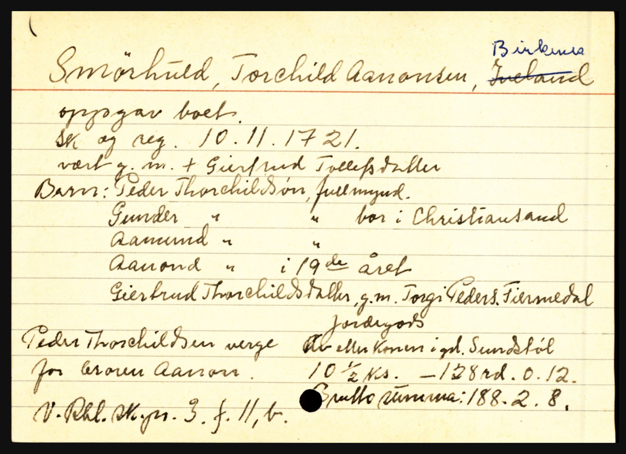 Setesdal sorenskriveri, AV/SAK-1221-0011/H, s. 10997