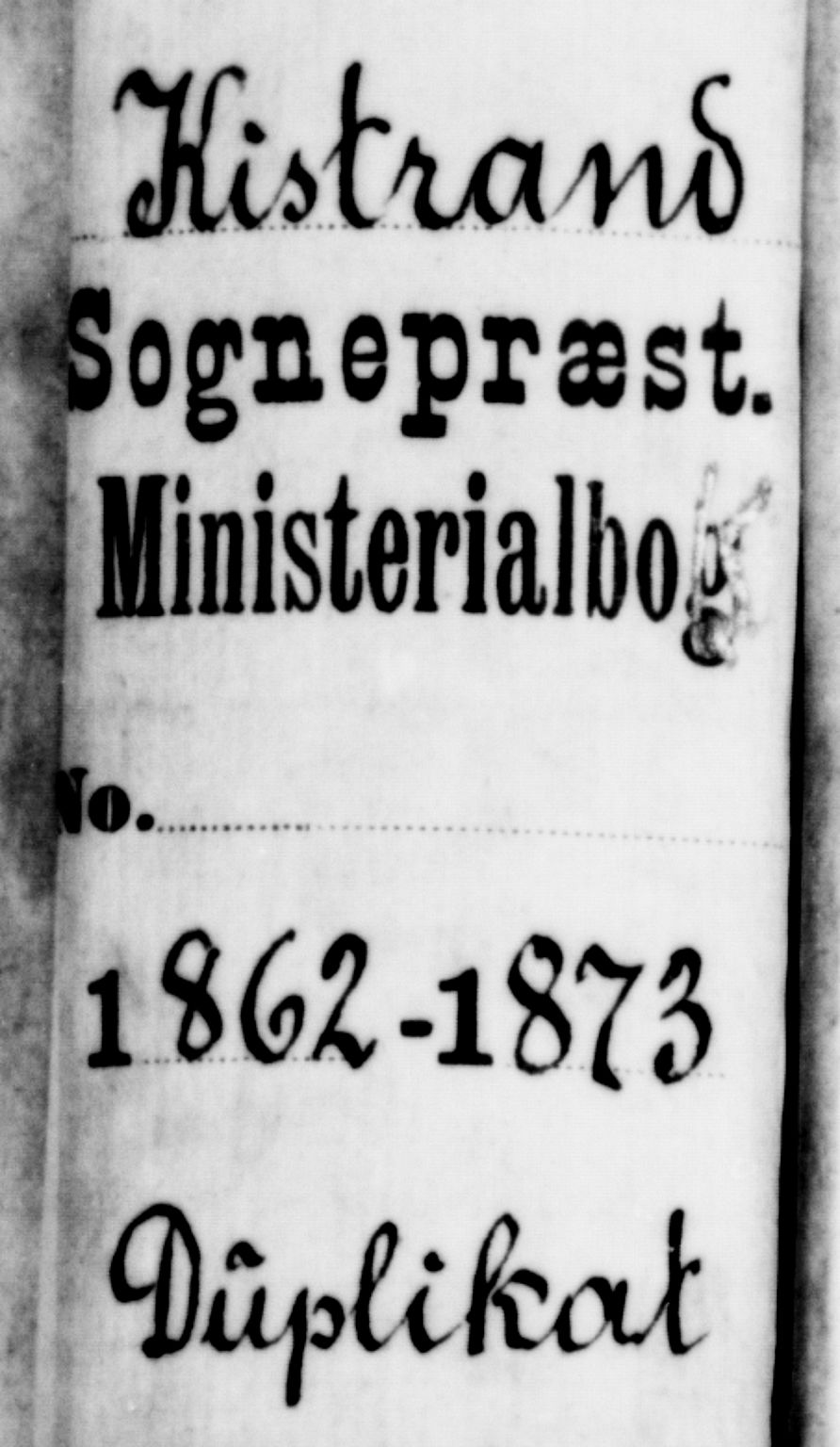 Kistrand/Porsanger sokneprestembete, SATØ/S-1351/H/Hb/L0002.klokk: Klokkerbok nr. 2, 1862-1873