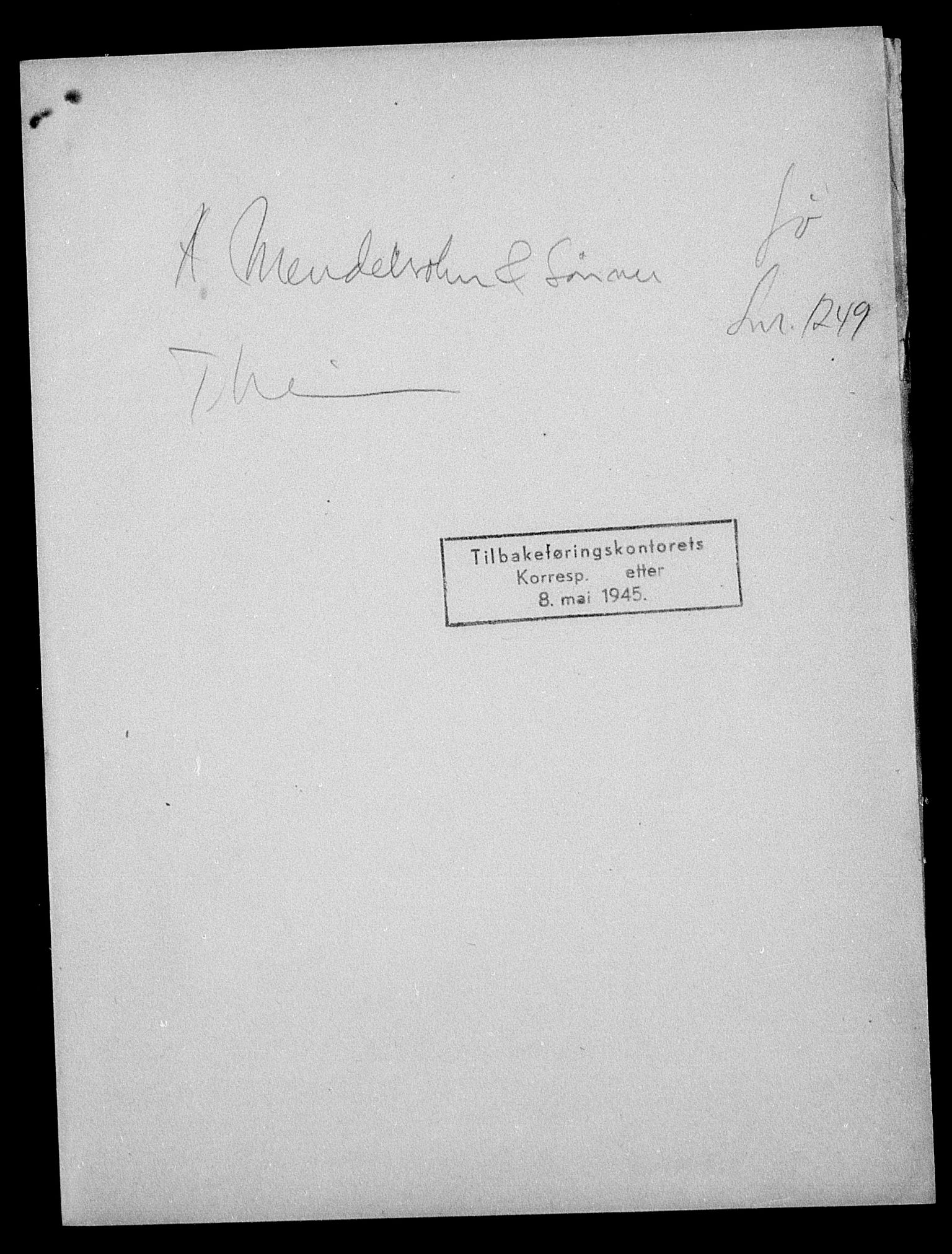 Justisdepartementet, Tilbakeføringskontoret for inndratte formuer, AV/RA-S-1564/H/Hc/Hca/L0904: --, 1945-1947, s. 10