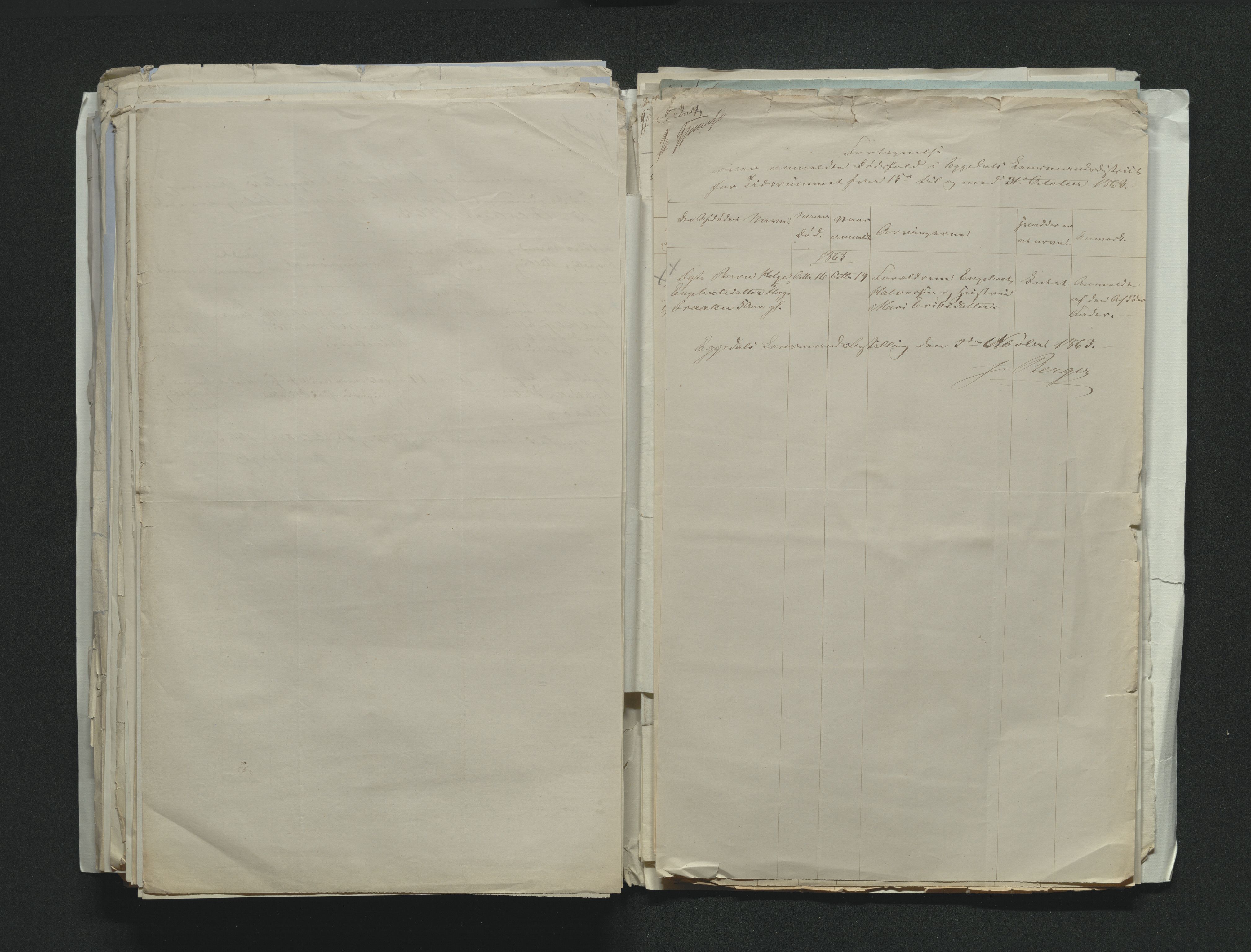Eiker, Modum og Sigdal sorenskriveri, AV/SAKO-A-123/H/Ha/Hab/L0011: Dødsfallsmeldinger, 1862-1865, s. 309