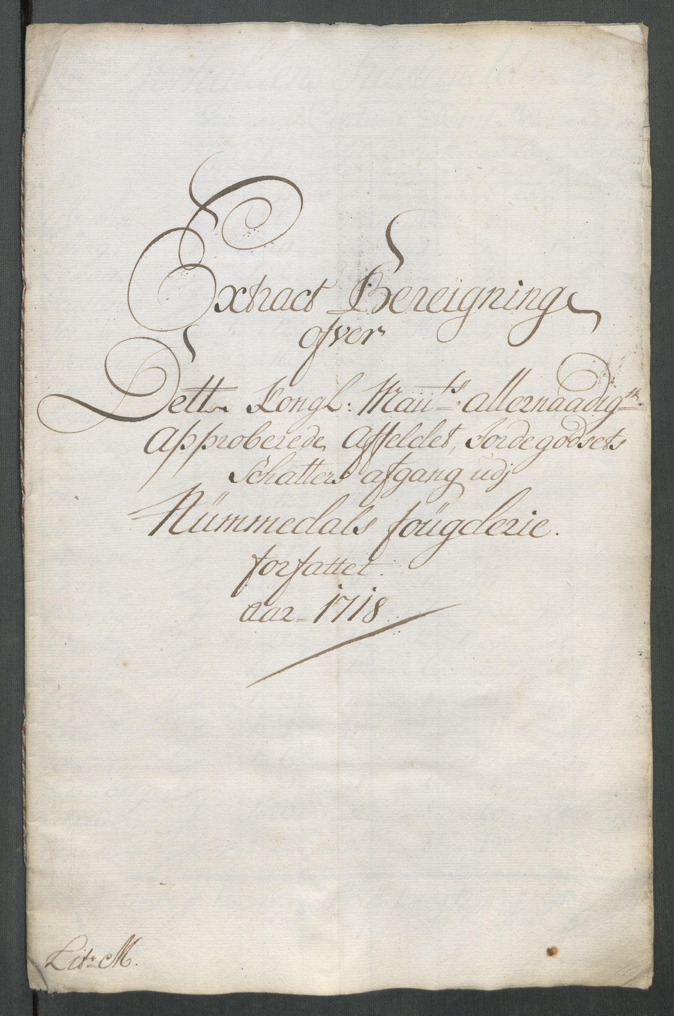 Rentekammeret inntil 1814, Reviderte regnskaper, Fogderegnskap, AV/RA-EA-4092/R64/L4439: Fogderegnskap Namdal, 1718, s. 239