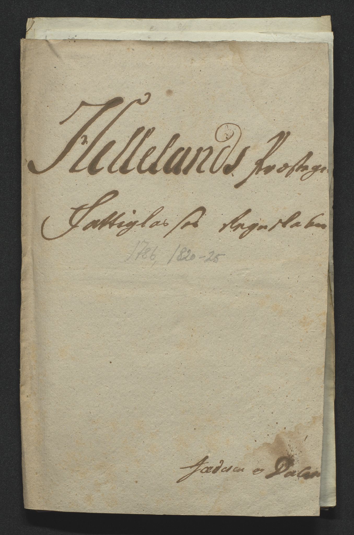 Biskopen i Kristiansand, SAK/1113-0001/G/Gg/L0023: C 151 - Fattigregnskap for Dalane prosti, 1786-1825, s. 254