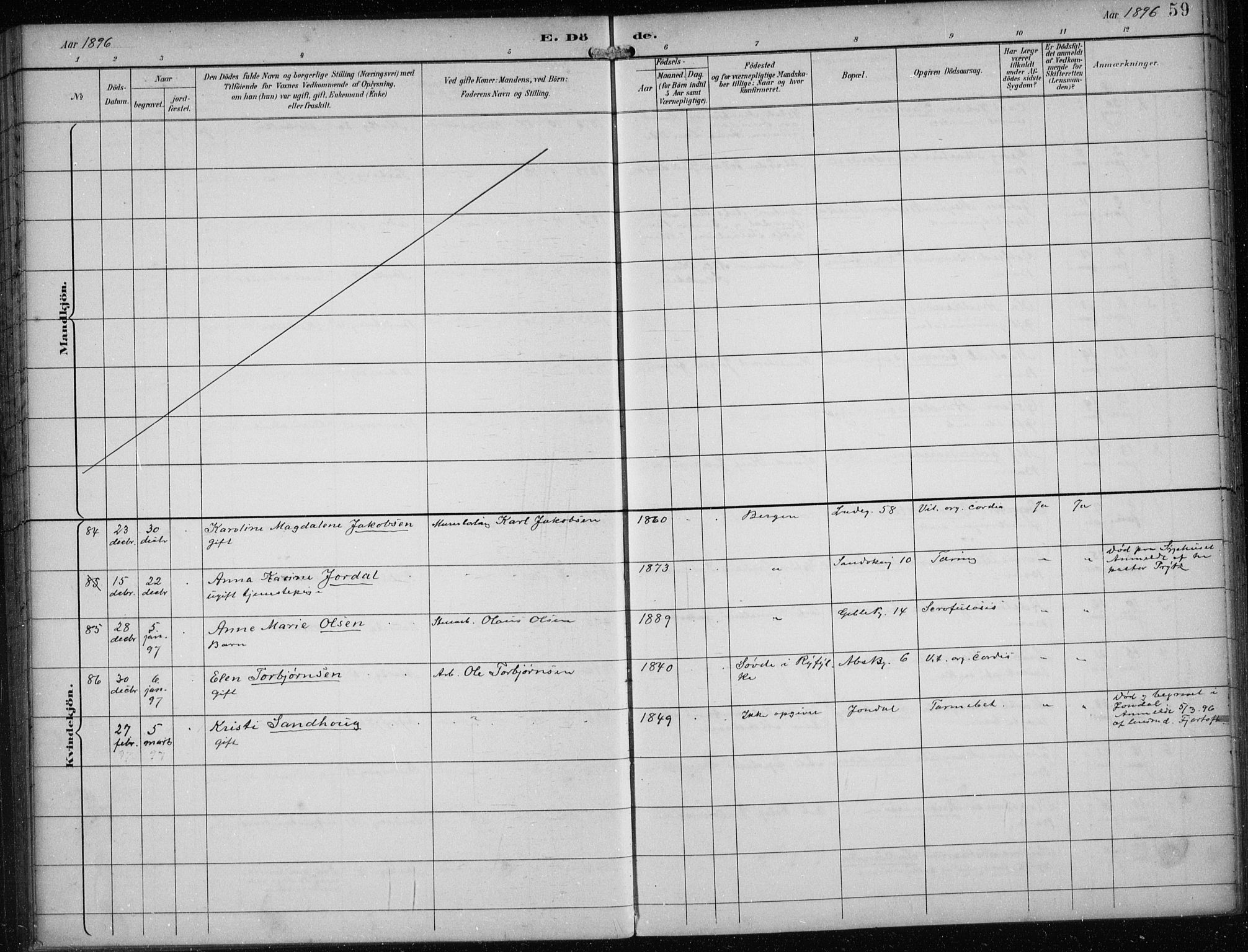 Sandviken Sokneprestembete, AV/SAB-A-77601/H/Ha/L0018: Ministerialbok nr. E 1, 1893-1905, s. 59