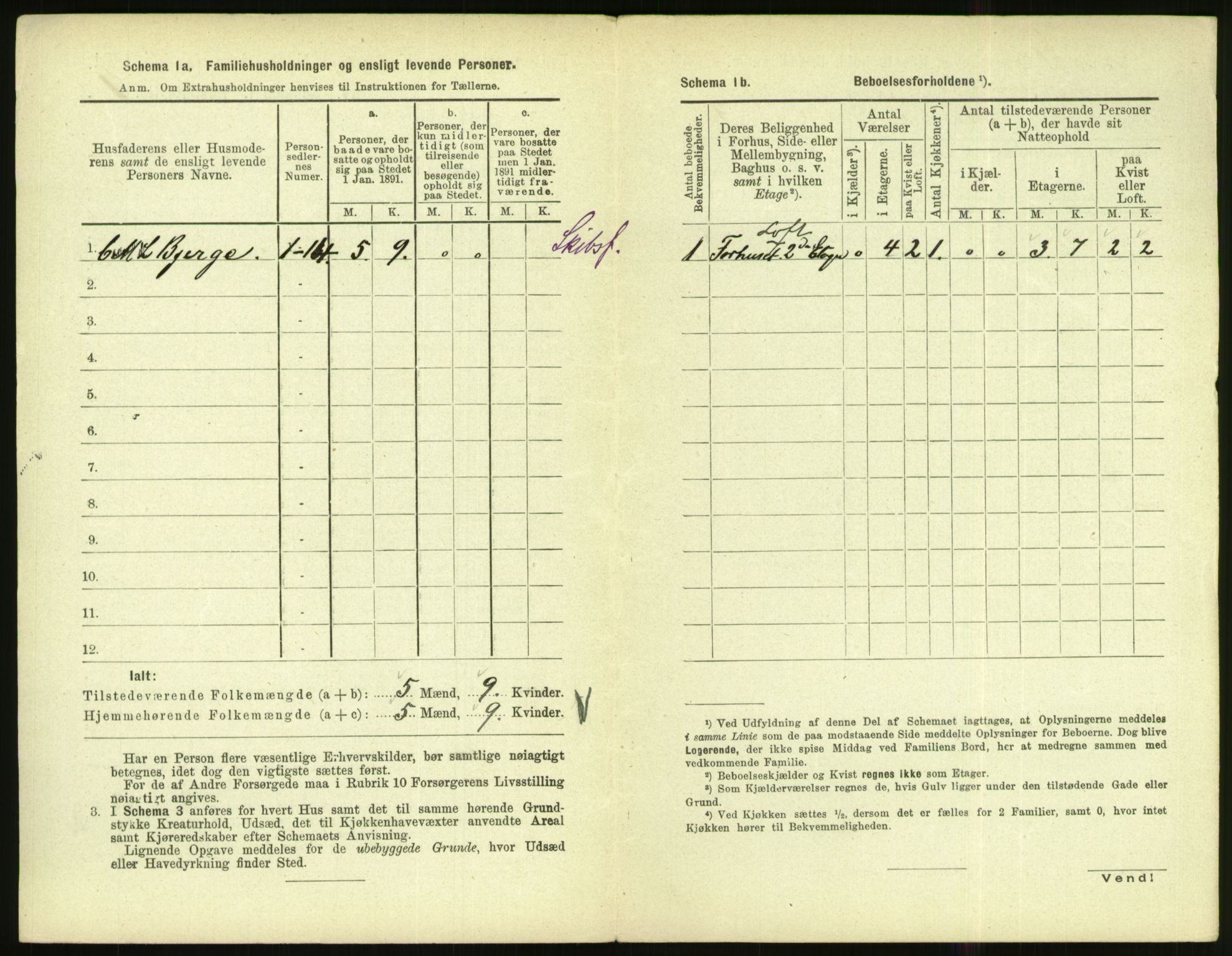 RA, Folketelling 1891 for 1002 Mandal ladested, 1891, s. 360