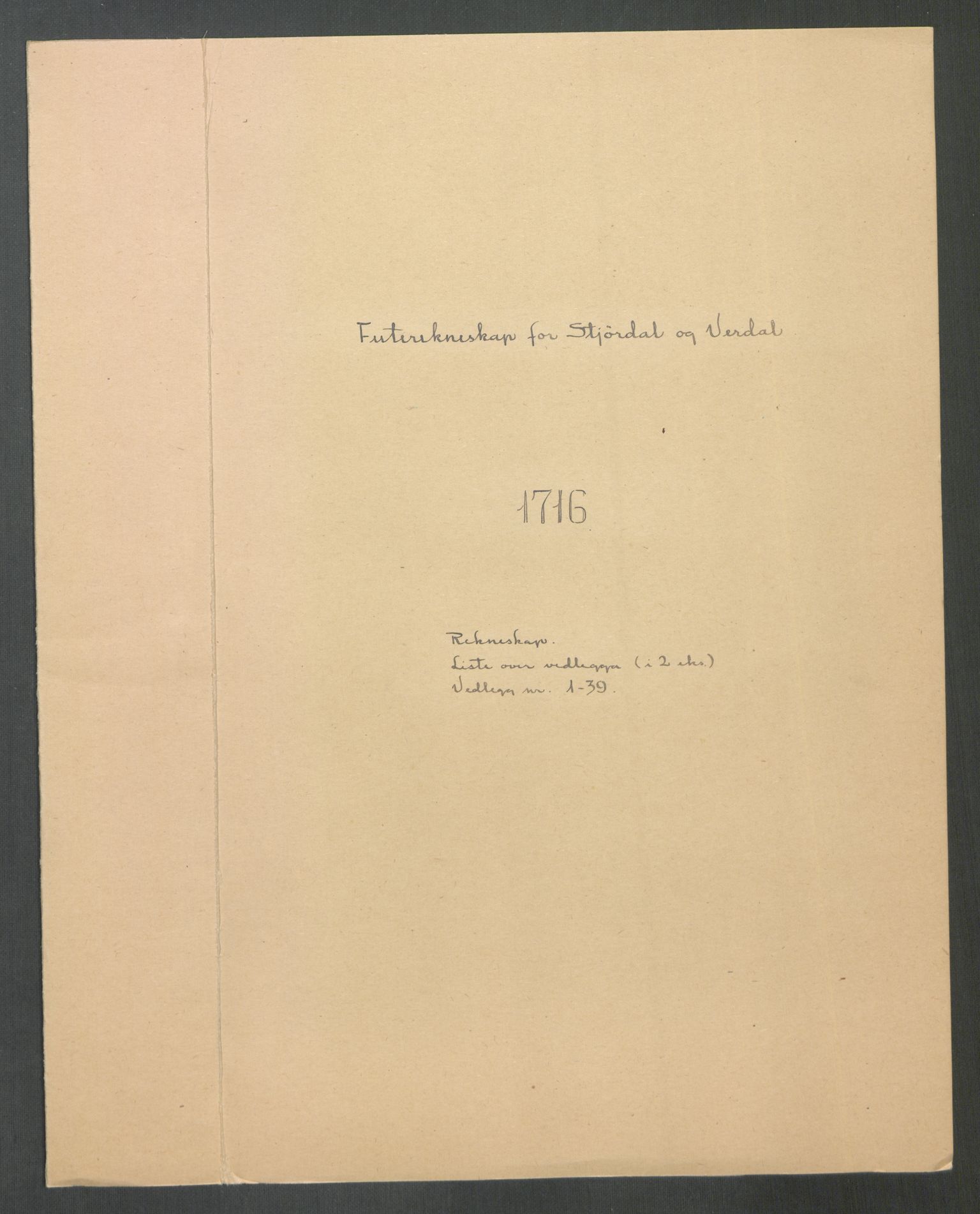 Rentekammeret inntil 1814, Reviderte regnskaper, Fogderegnskap, RA/EA-4092/R62/L4206: Fogderegnskap Stjørdal og Verdal, 1716, s. 2