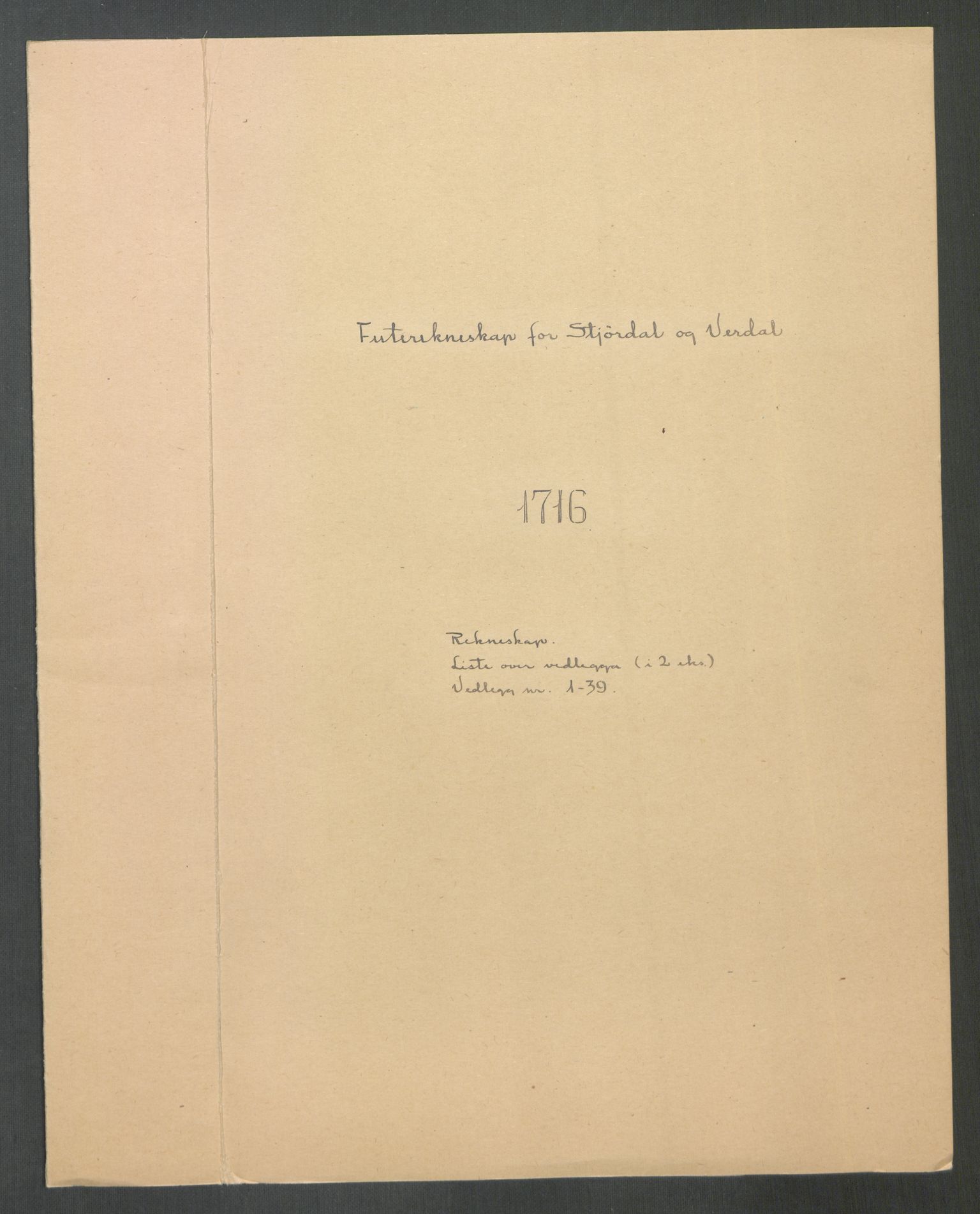 Rentekammeret inntil 1814, Reviderte regnskaper, Fogderegnskap, AV/RA-EA-4092/R62/L4206: Fogderegnskap Stjørdal og Verdal, 1716, s. 2