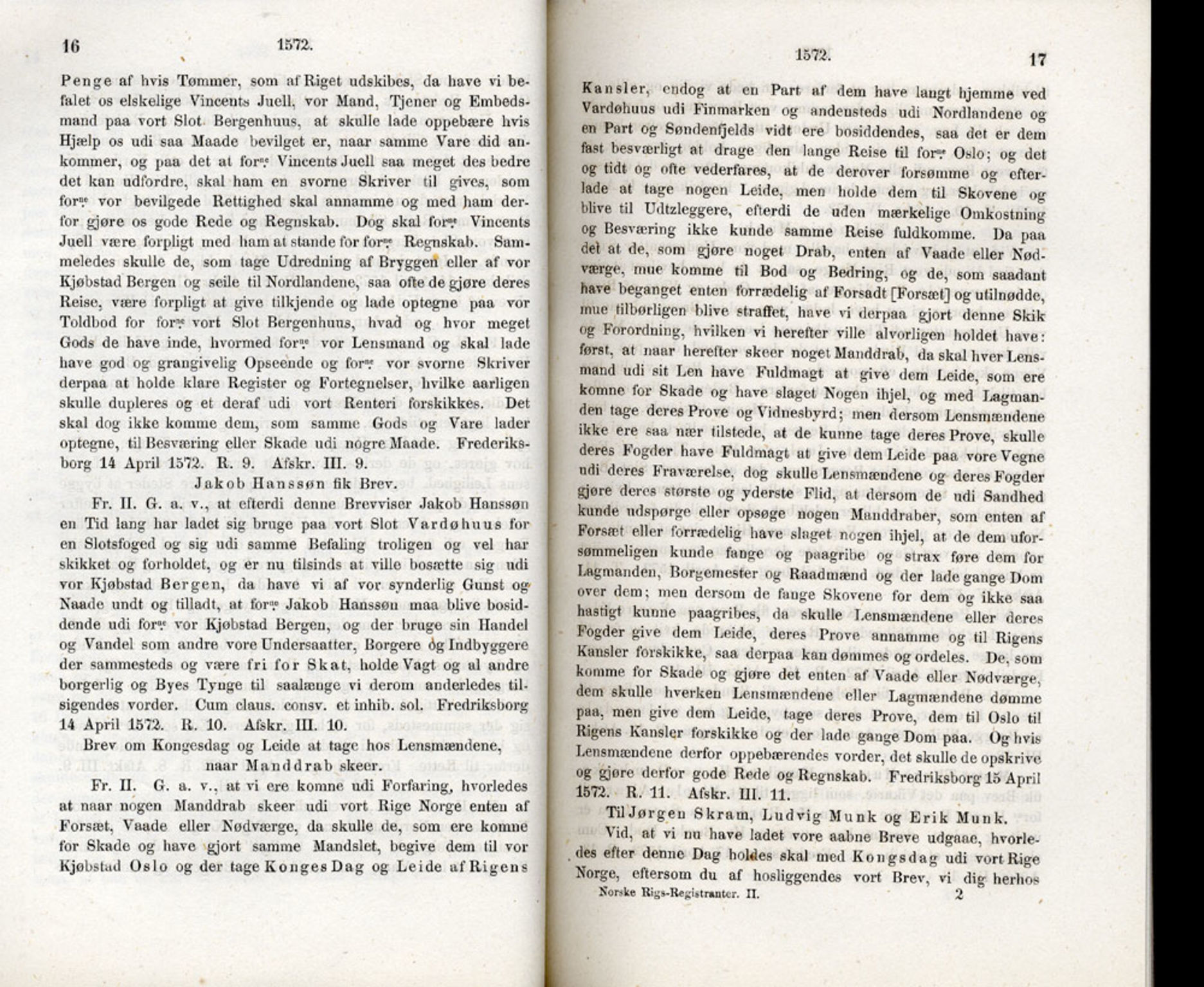 Publikasjoner utgitt av Det Norske Historiske Kildeskriftfond, PUBL/-/-/-: Norske Rigs-Registranter, bind 2, 1572-1588, s. 16-17
