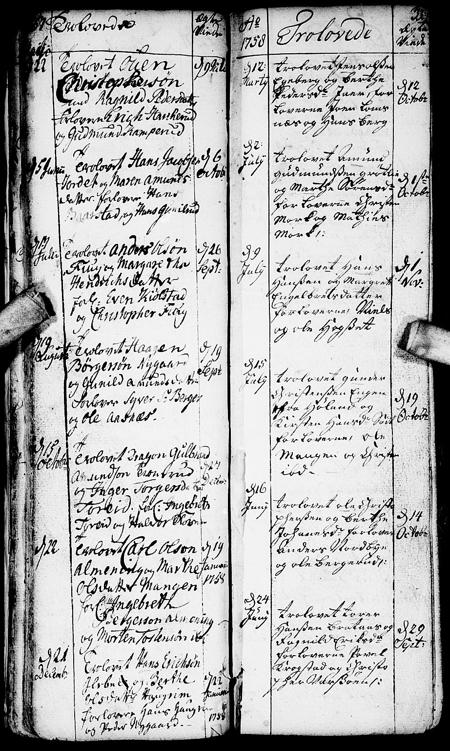 Aurskog prestekontor Kirkebøker, SAO/A-10304a/F/Fa/L0002: Ministerialbok nr. I 2, 1735-1766, s. 33