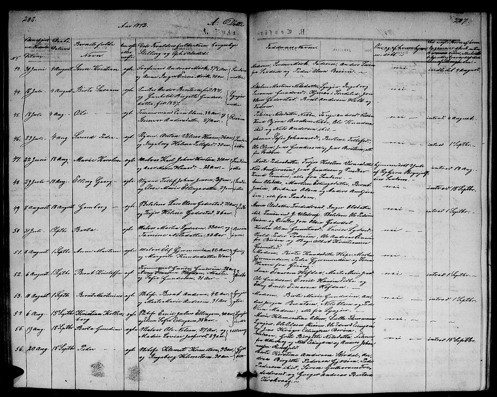 Dypvåg sokneprestkontor, AV/SAK-1111-0007/F/Fb/Fba/L0011: Klokkerbok nr. B 11, 1857-1872, s. 206-207