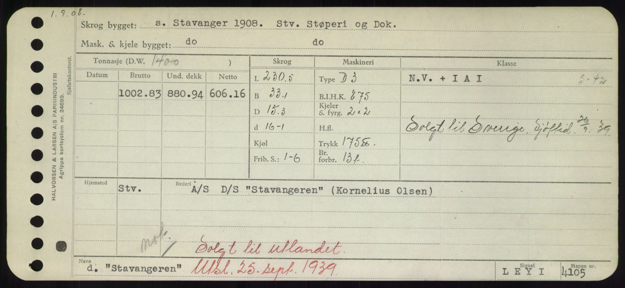 Sjøfartsdirektoratet med forløpere, Skipsmålingen, RA/S-1627/H/Hd/L0036: Fartøy, St, s. 195