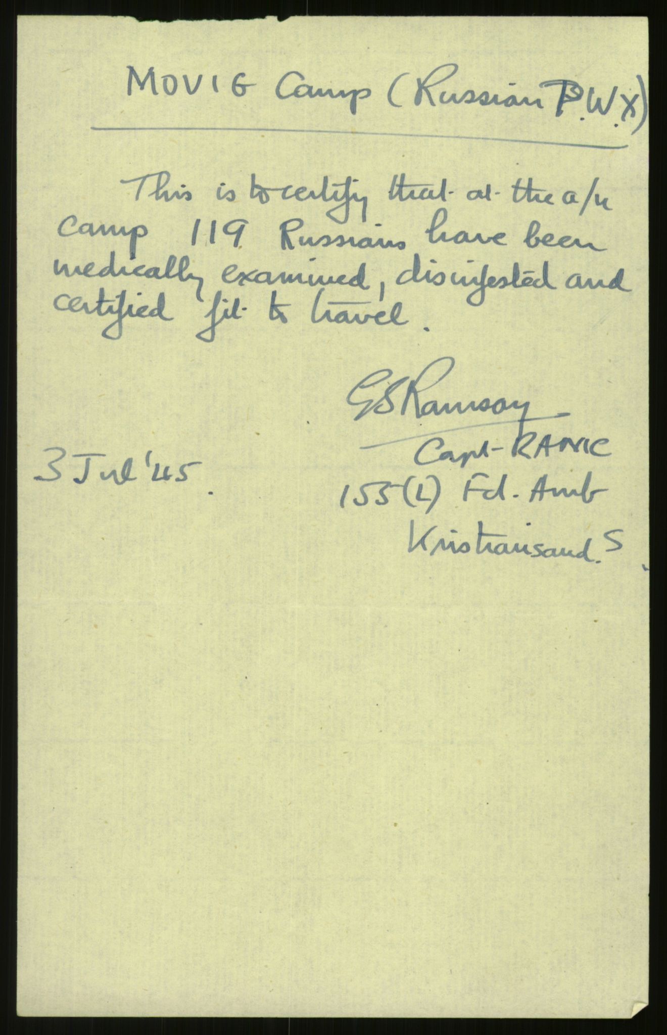 Flyktnings- og fangedirektoratet, Repatrieringskontoret, AV/RA-S-1681/D/Db/L0022: Displaced Persons (DPs) og sivile tyskere, 1945-1948, s. 446