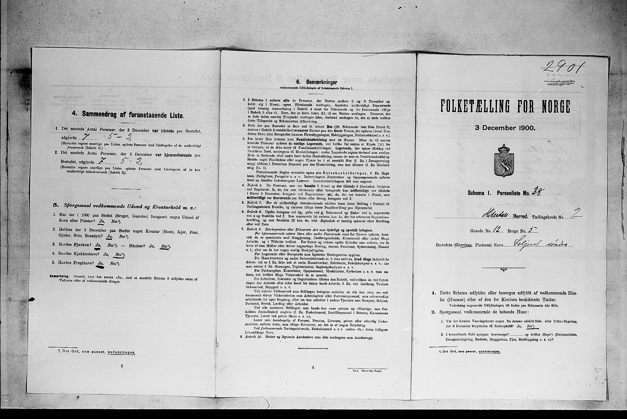 SAKO, Folketelling 1900 for 0823 Heddal herred, 1900, s. 228