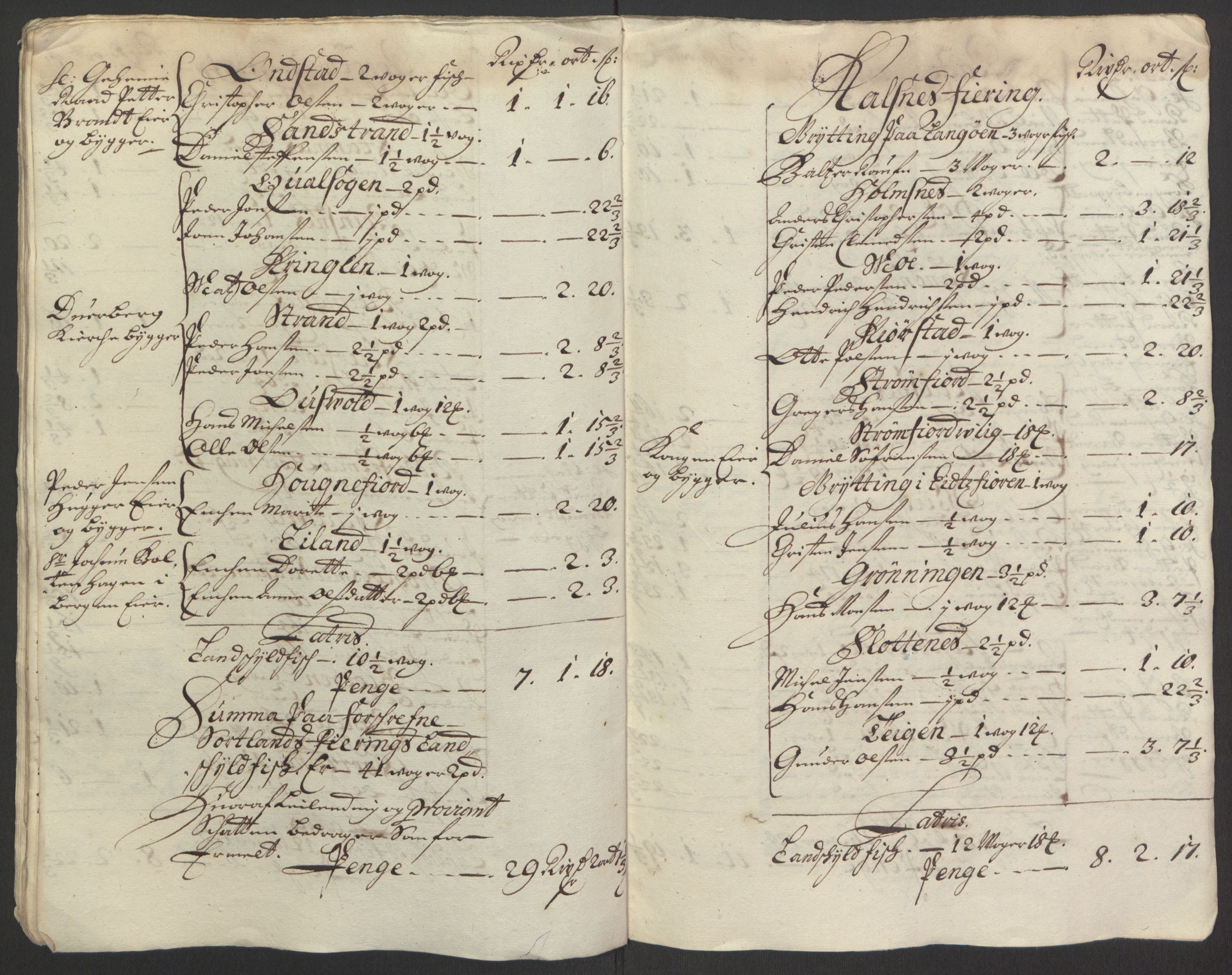 Rentekammeret inntil 1814, Reviderte regnskaper, Fogderegnskap, RA/EA-4092/R67/L4676: Fogderegnskap Vesterålen, Andenes og Lofoten, 1691-1693, s. 254
