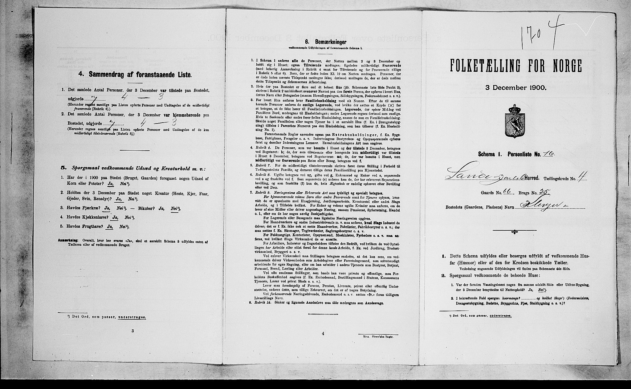 RA, Folketelling 1900 for 0713 Sande herred, 1900, s. 653