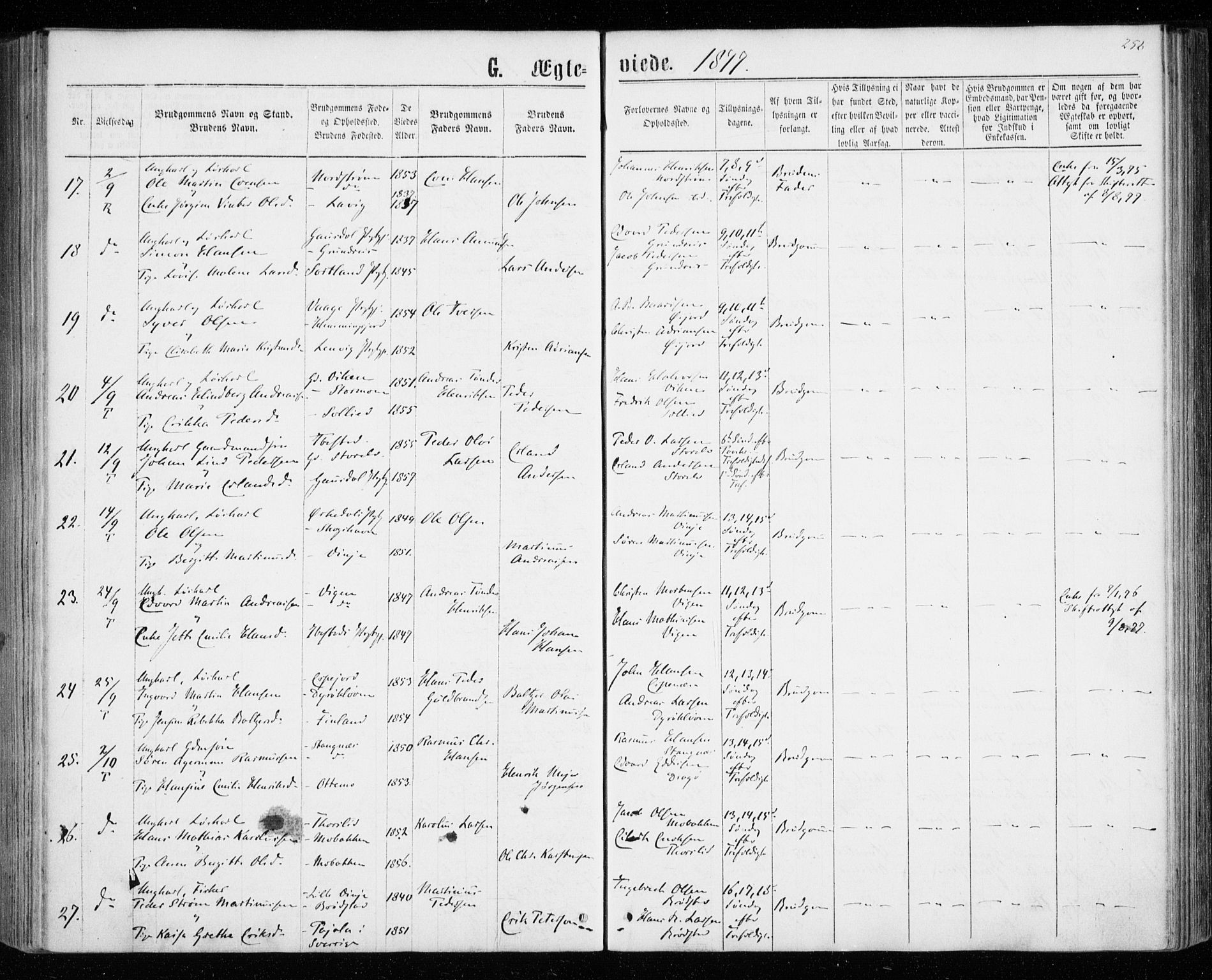 Tranøy sokneprestkontor, AV/SATØ-S-1313/I/Ia/Iaa/L0008kirke: Ministerialbok nr. 8, 1867-1877, s. 256