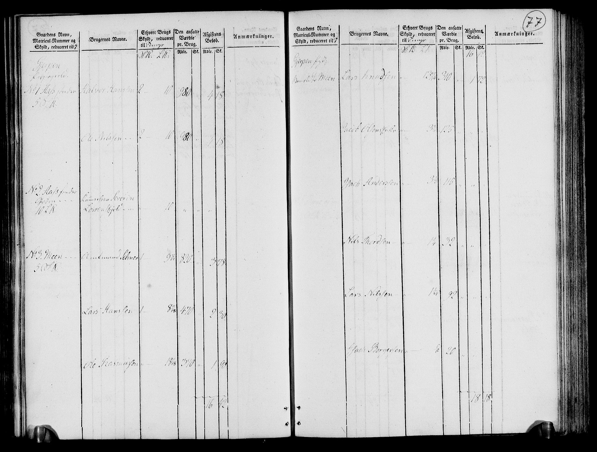 Rentekammeret inntil 1814, Realistisk ordnet avdeling, RA/EA-4070/N/Ne/Nea/L0072: Nedre Telemarken og Bamble fogderi. Oppebørselsregister, 1803, s. 78