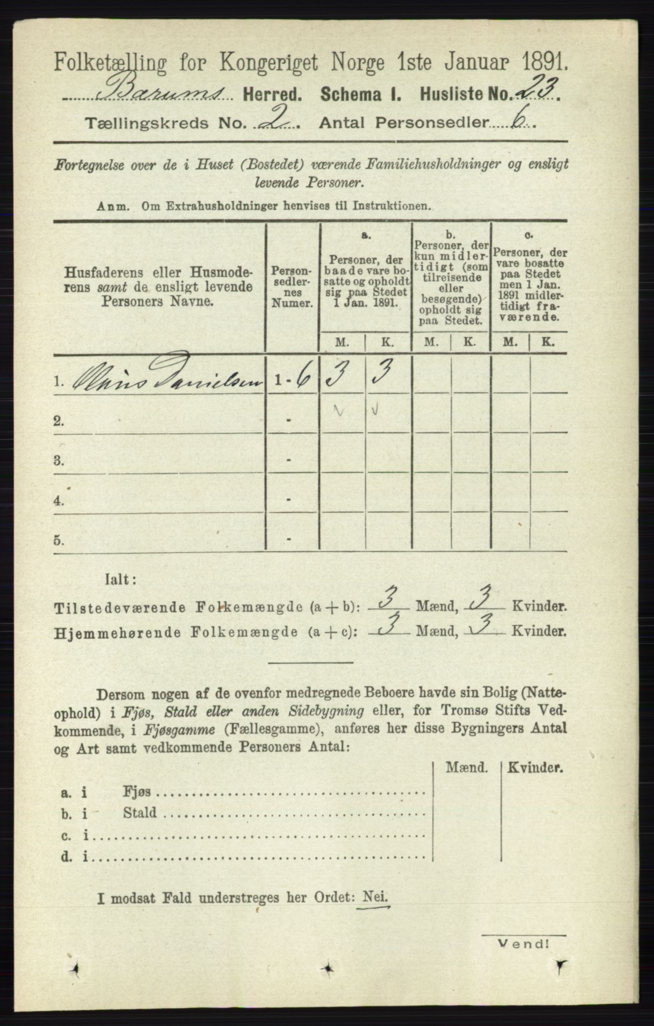 RA, Folketelling 1891 for 0219 Bærum herred, 1891, s. 978
