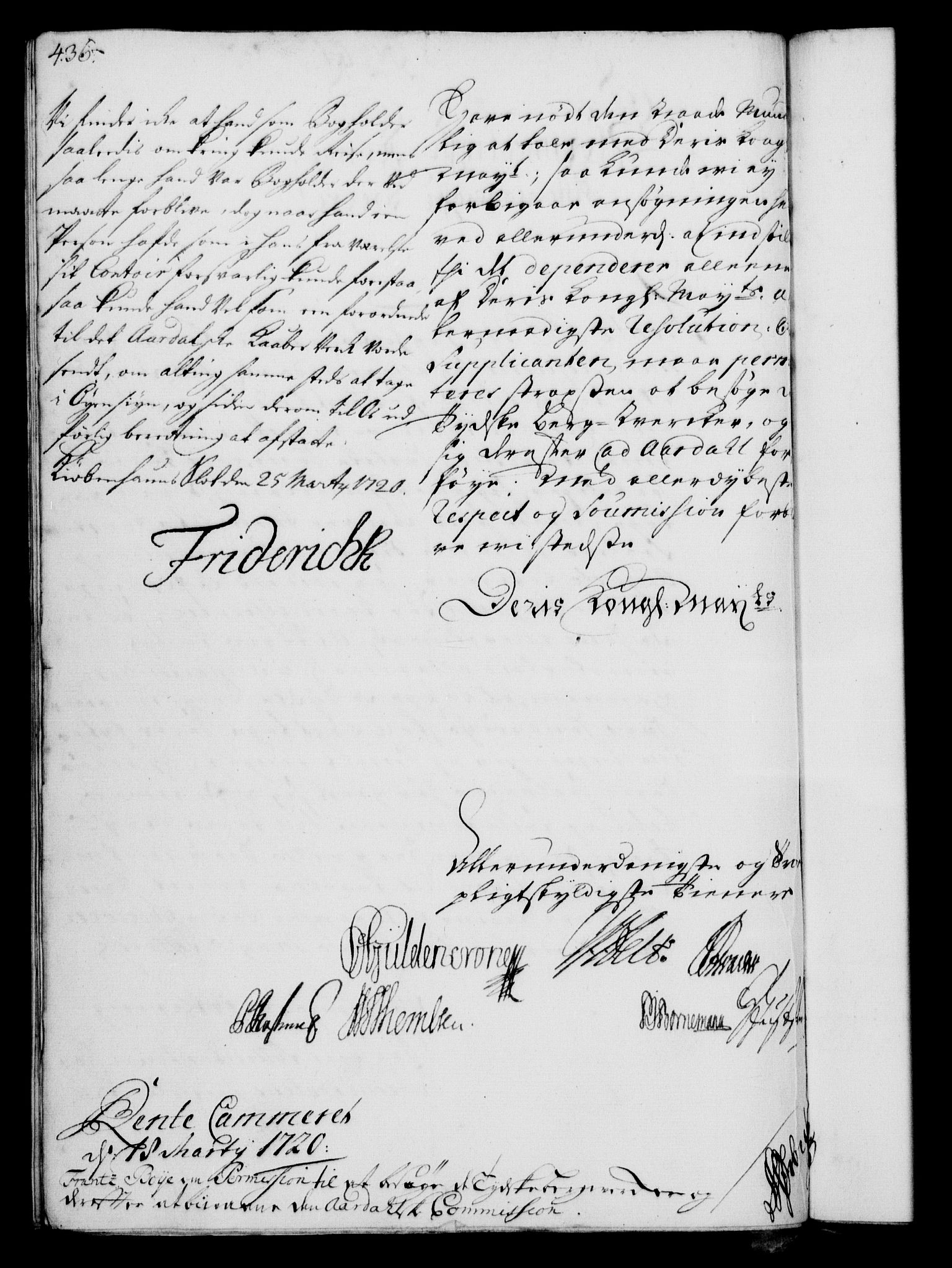 Rentekammeret, Kammerkanselliet, RA/EA-3111/G/Gf/Gfa/L0002: Norsk relasjons- og resolusjonsprotokoll (merket RK 52.2), 1720, s. 431