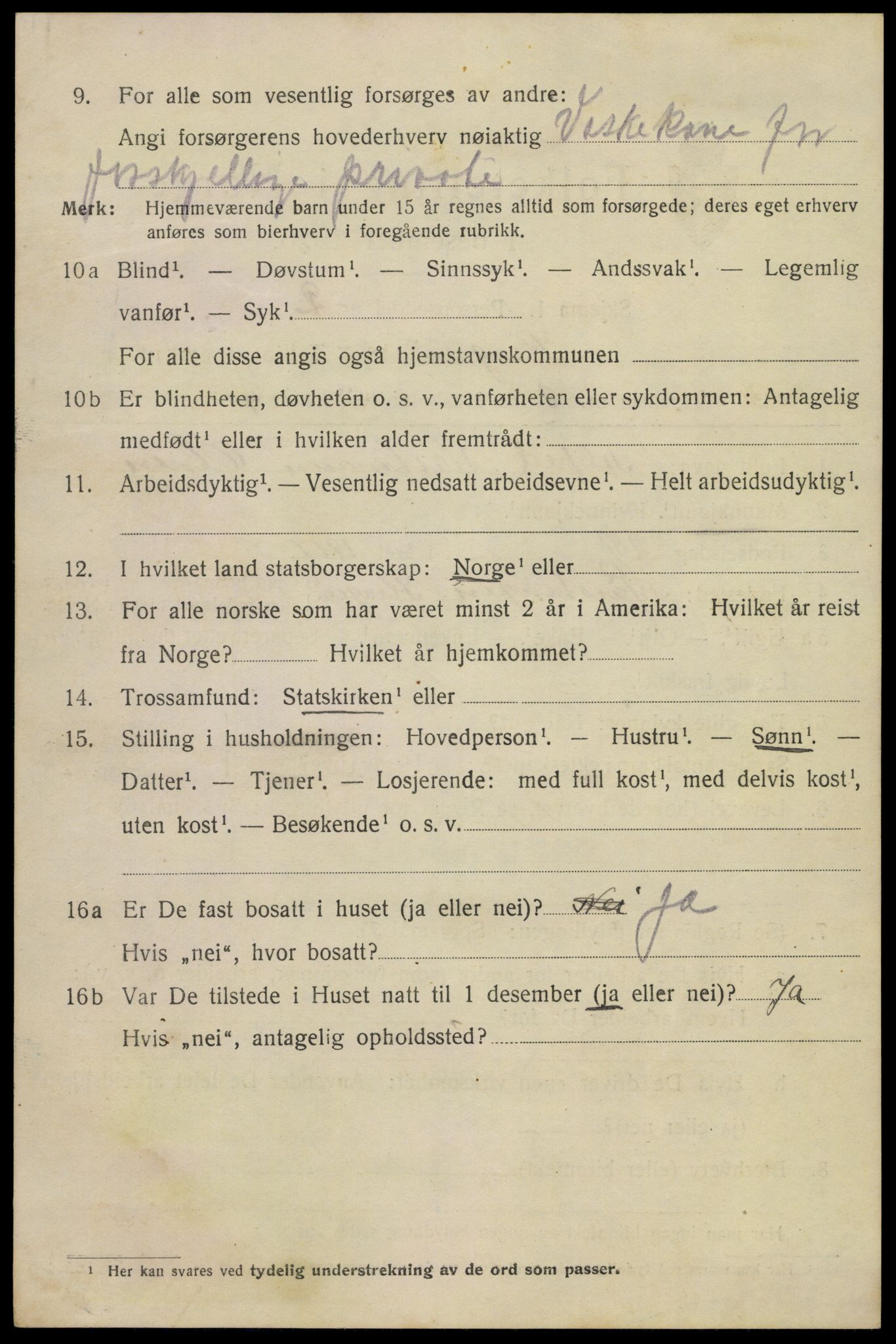 SAKO, Folketelling 1920 for 0801 Kragerø kjøpstad, 1920, s. 9014