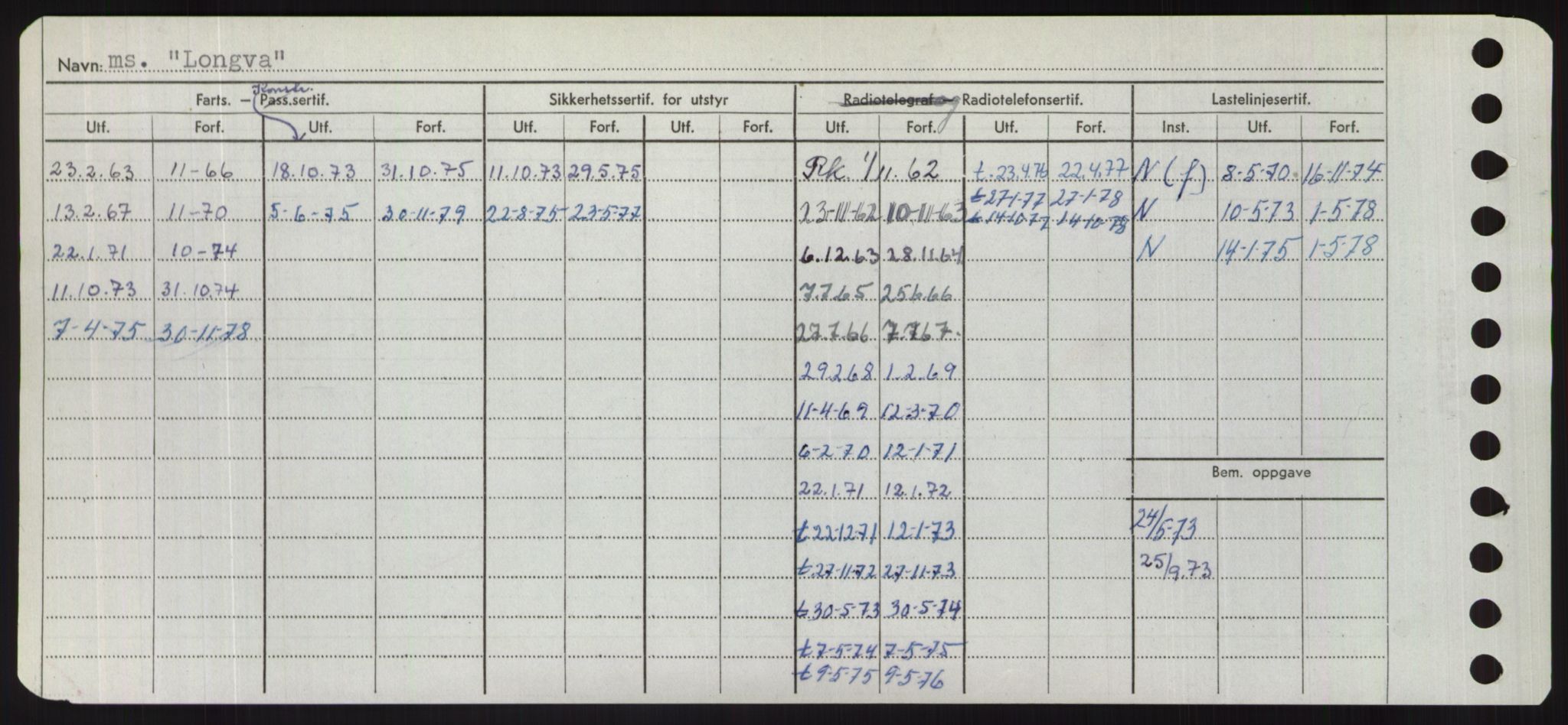 Sjøfartsdirektoratet med forløpere, Skipsmålingen, RA/S-1627/H/Hd/L0023: Fartøy, Lia-Løv, s. 332