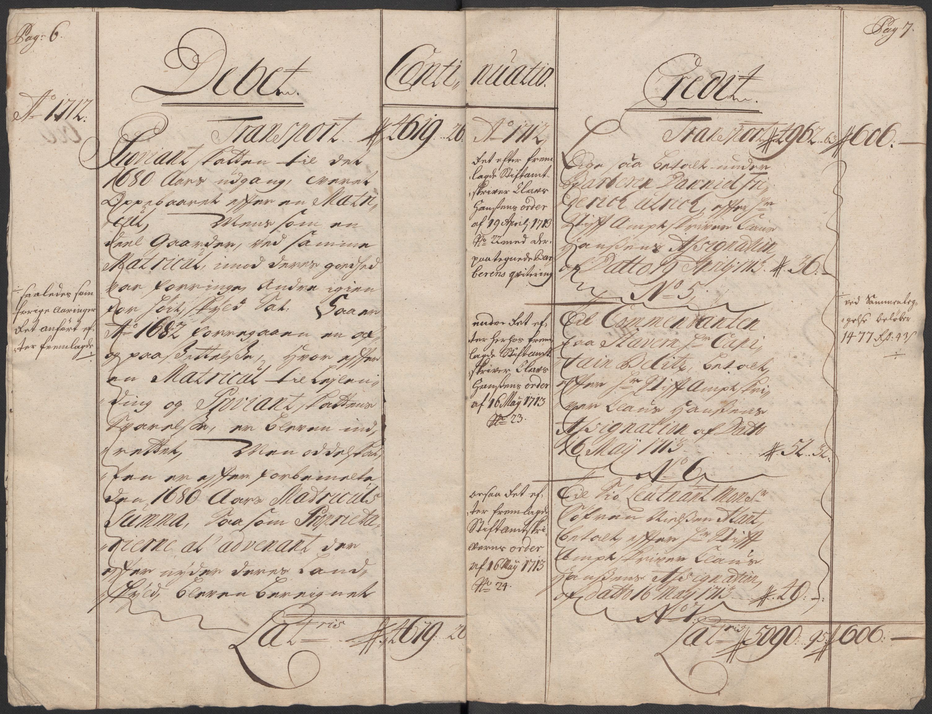 Rentekammeret inntil 1814, Reviderte regnskaper, Fogderegnskap, RA/EA-4092/R33/L1984: Fogderegnskap Larvik grevskap, 1712, s. 6