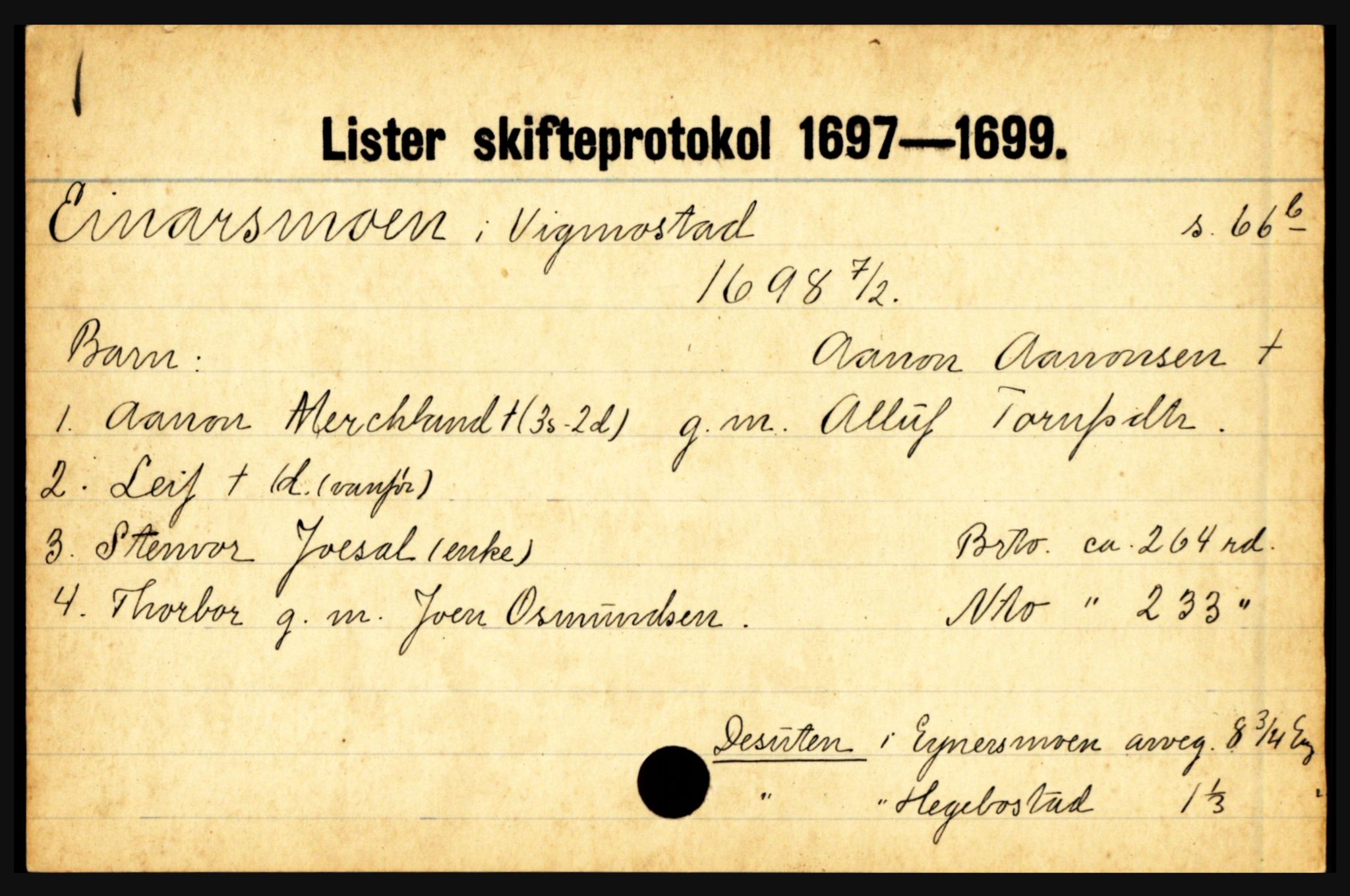 Lister sorenskriveri, AV/SAK-1221-0003/H, s. 7031