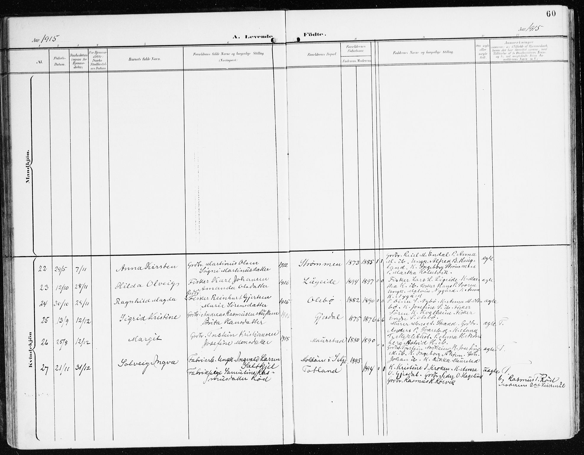 Davik sokneprestembete, AV/SAB-A-79701/H/Haa/Haad/L0002: Ministerialbok nr. D 2, 1901-1930, s. 60