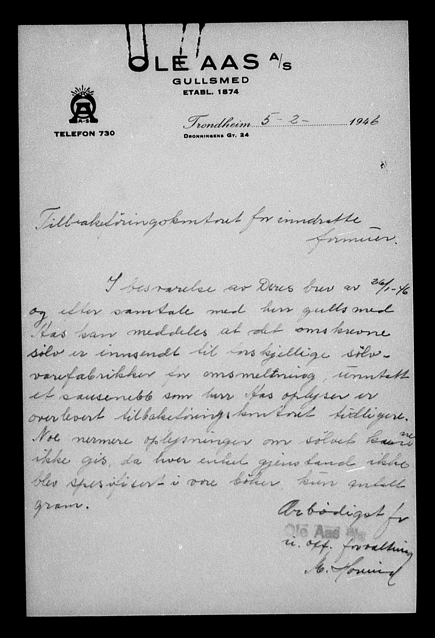 Justisdepartementet, Tilbakeføringskontoret for inndratte formuer, AV/RA-S-1564/H/Hc/Hca/L0896: --, 1945-1947, s. 80