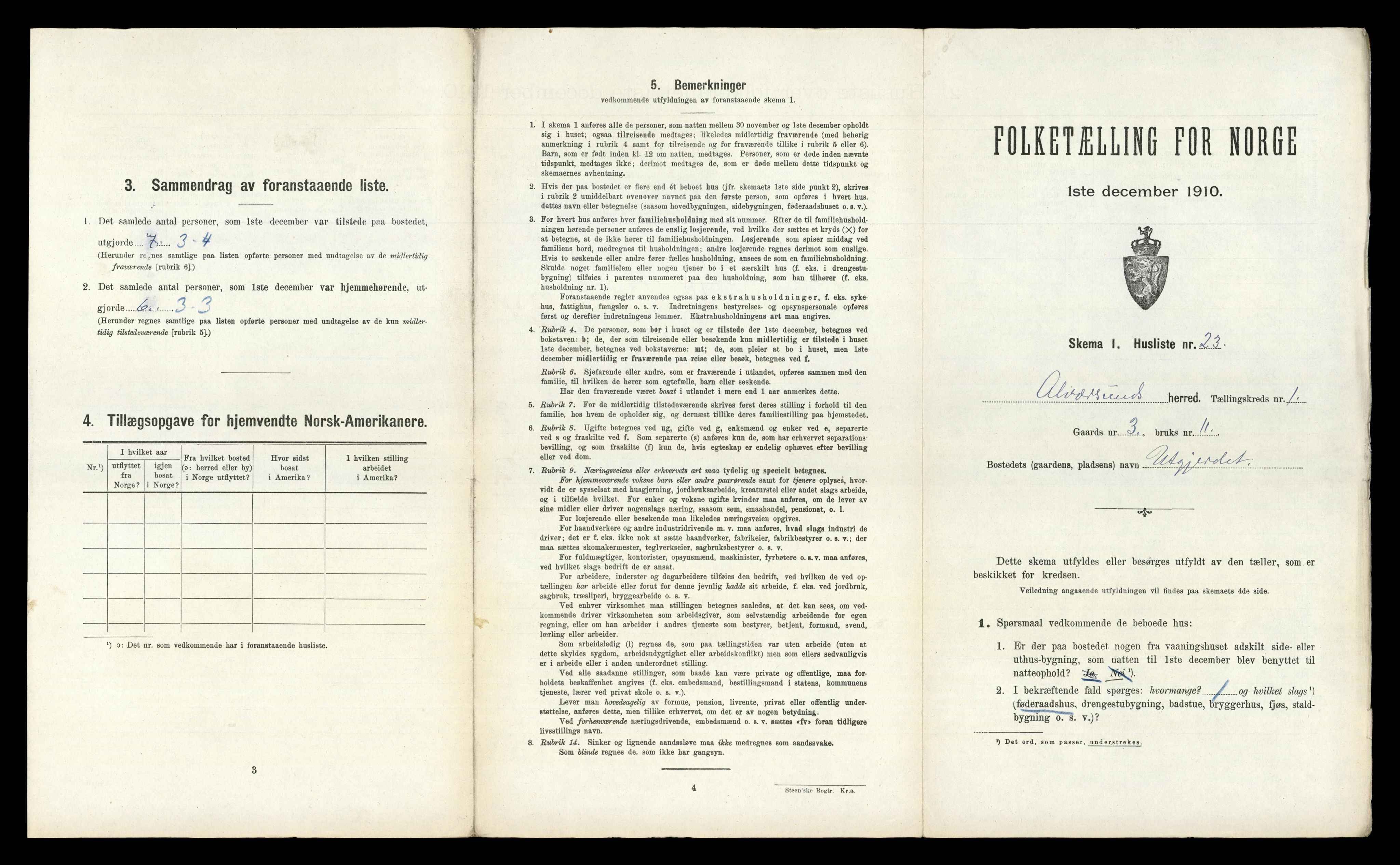 RA, Folketelling 1910 for 1257 Alversund herred, 1910, s. 98