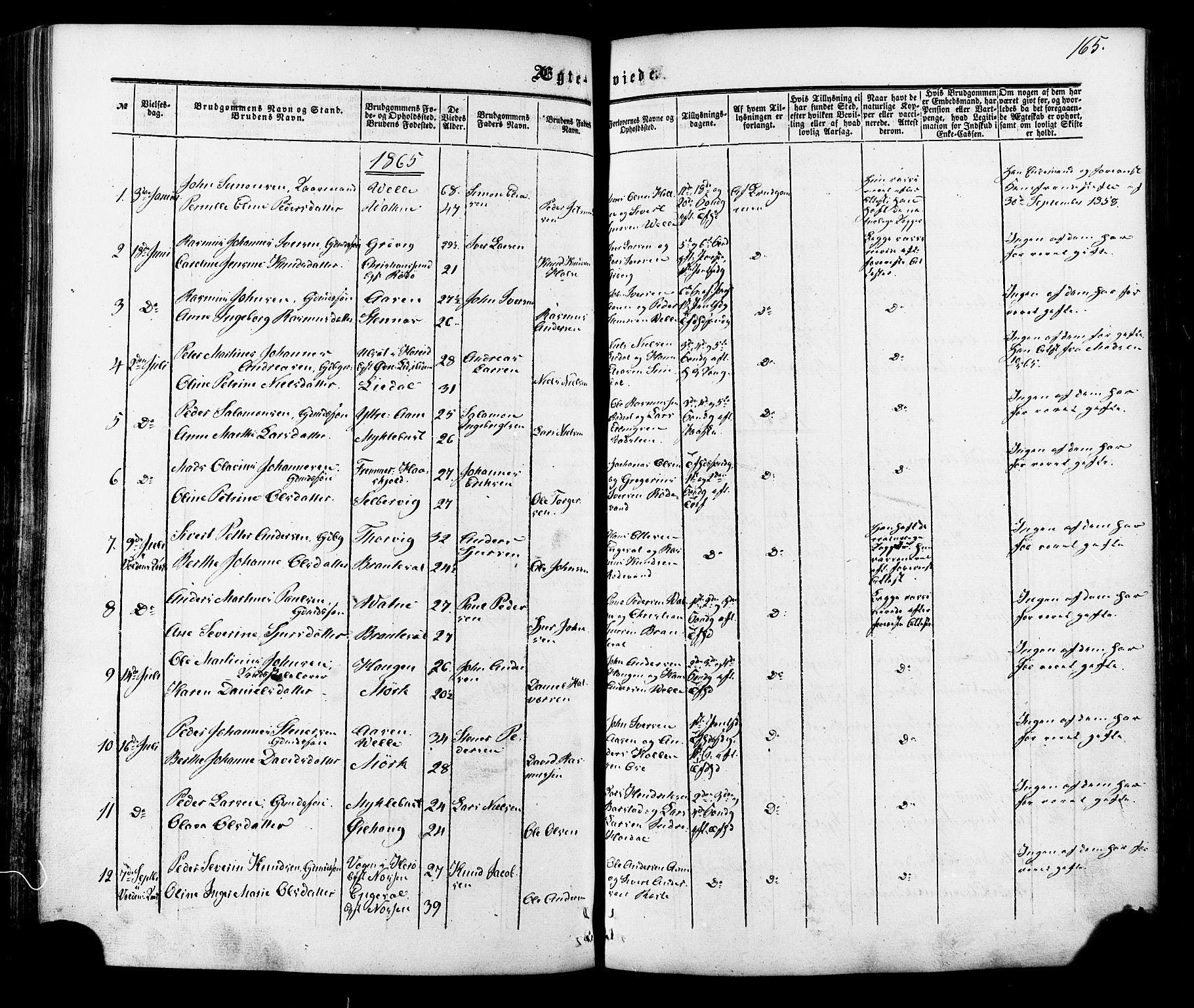 Ministerialprotokoller, klokkerbøker og fødselsregistre - Møre og Romsdal, AV/SAT-A-1454/513/L0175: Ministerialbok nr. 513A02, 1856-1877, s. 165