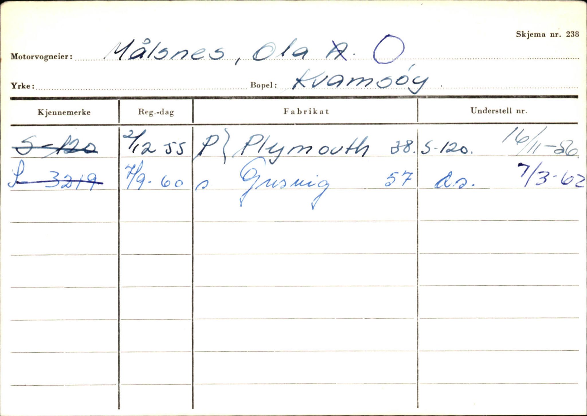 Statens vegvesen, Sogn og Fjordane vegkontor, AV/SAB-A-5301/4/F/L0132: Eigarregister Askvoll A-Å. Balestrand A-Å, 1945-1975, s. 2138