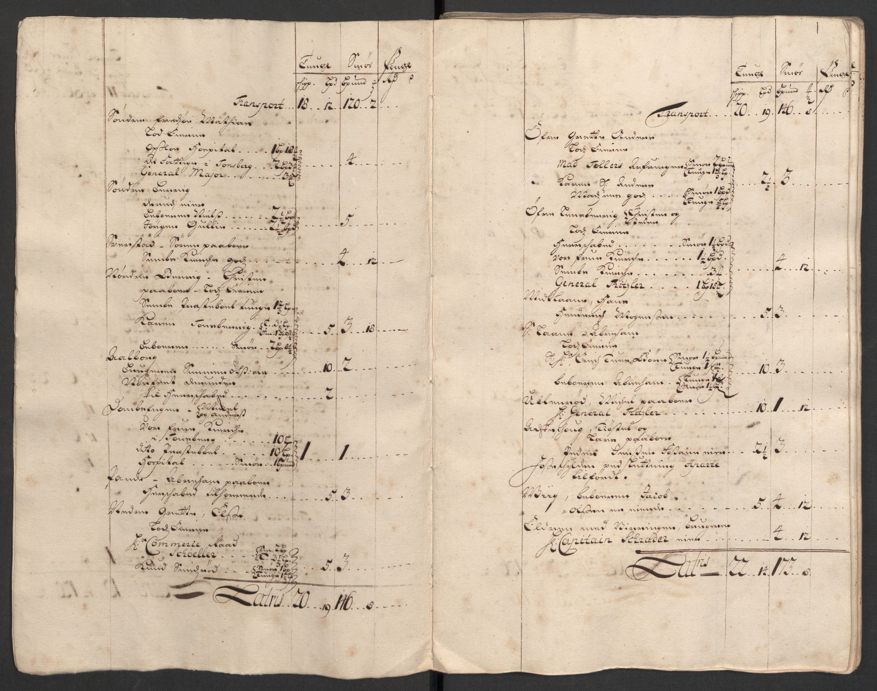 Rentekammeret inntil 1814, Reviderte regnskaper, Fogderegnskap, RA/EA-4092/R32/L1874: Fogderegnskap Jarlsberg grevskap, 1709, s. 22