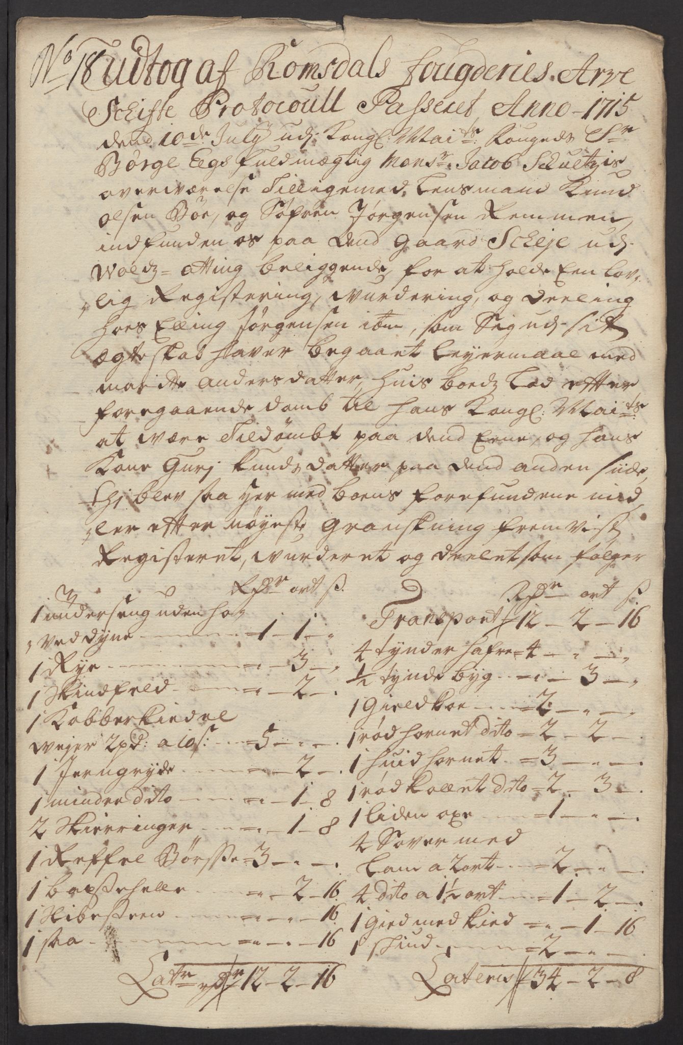 Rentekammeret inntil 1814, Reviderte regnskaper, Fogderegnskap, RA/EA-4092/R55/L3663: Fogderegnskap Romsdal, 1715-1716, s. 193