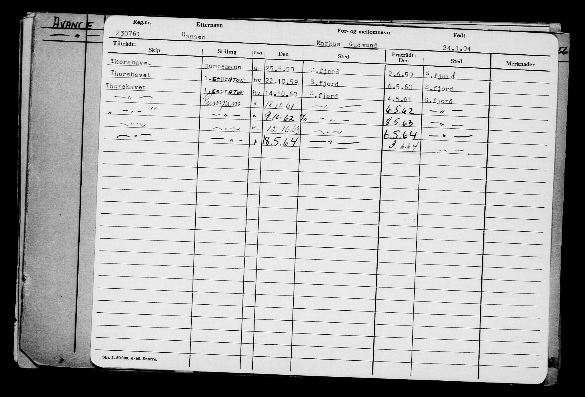 Direktoratet for sjømenn, AV/RA-S-3545/G/Gb/L0052: Hovedkort, 1904, s. 252